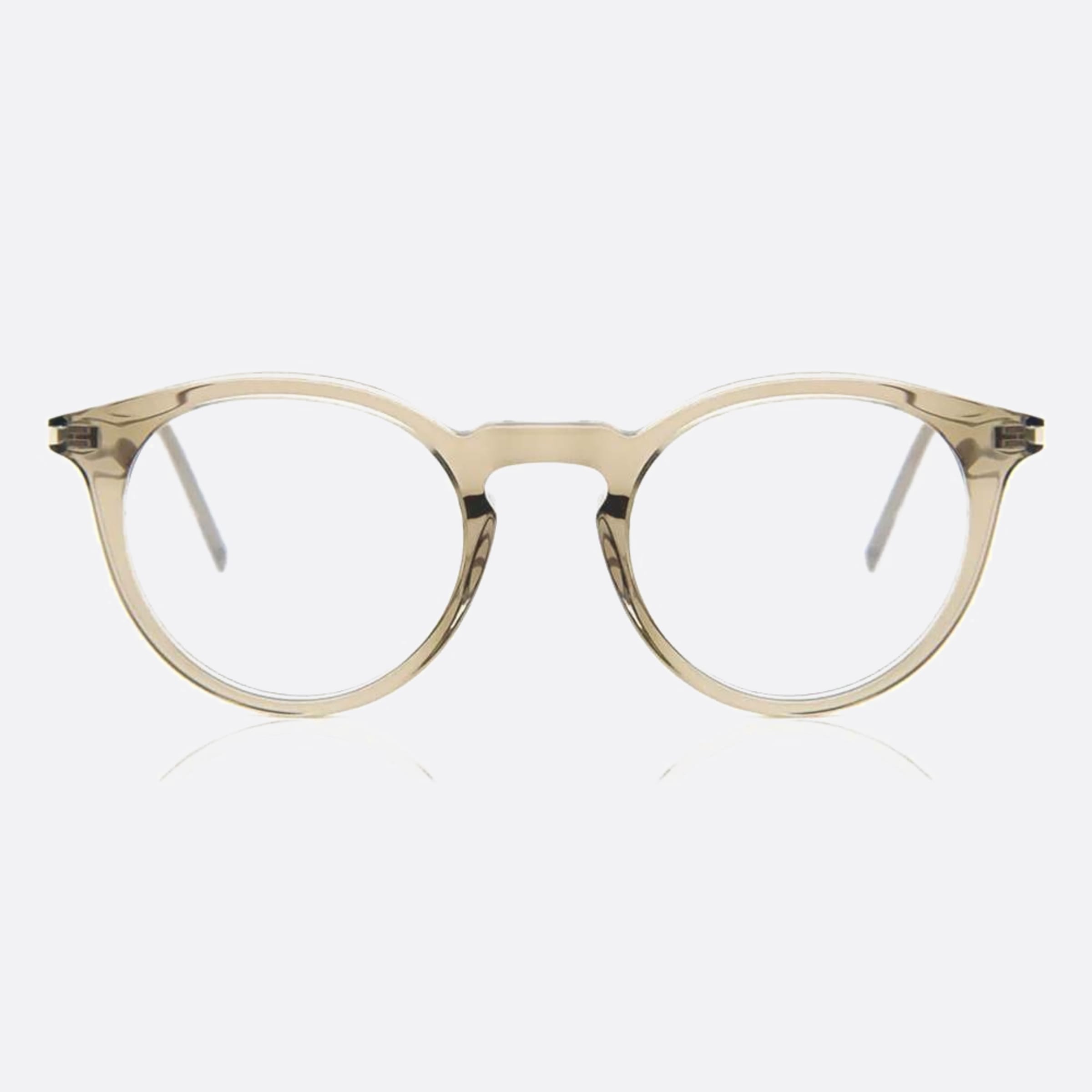 Saint 48mm Laurent Brown Visor Unisex Eyeglasses - Main View