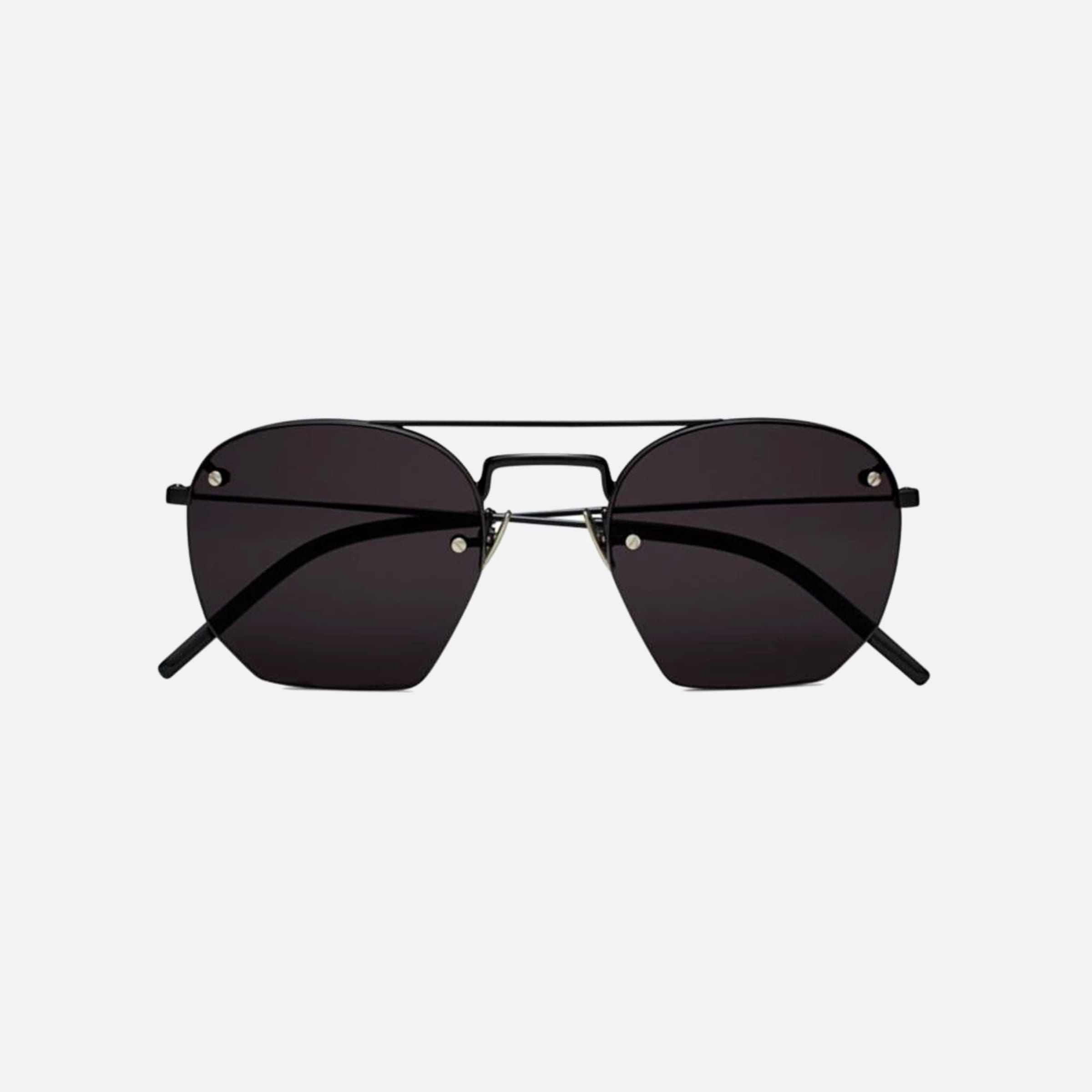 Saint 52mm Laurent Black Geometric Man Sunglasses - Main View