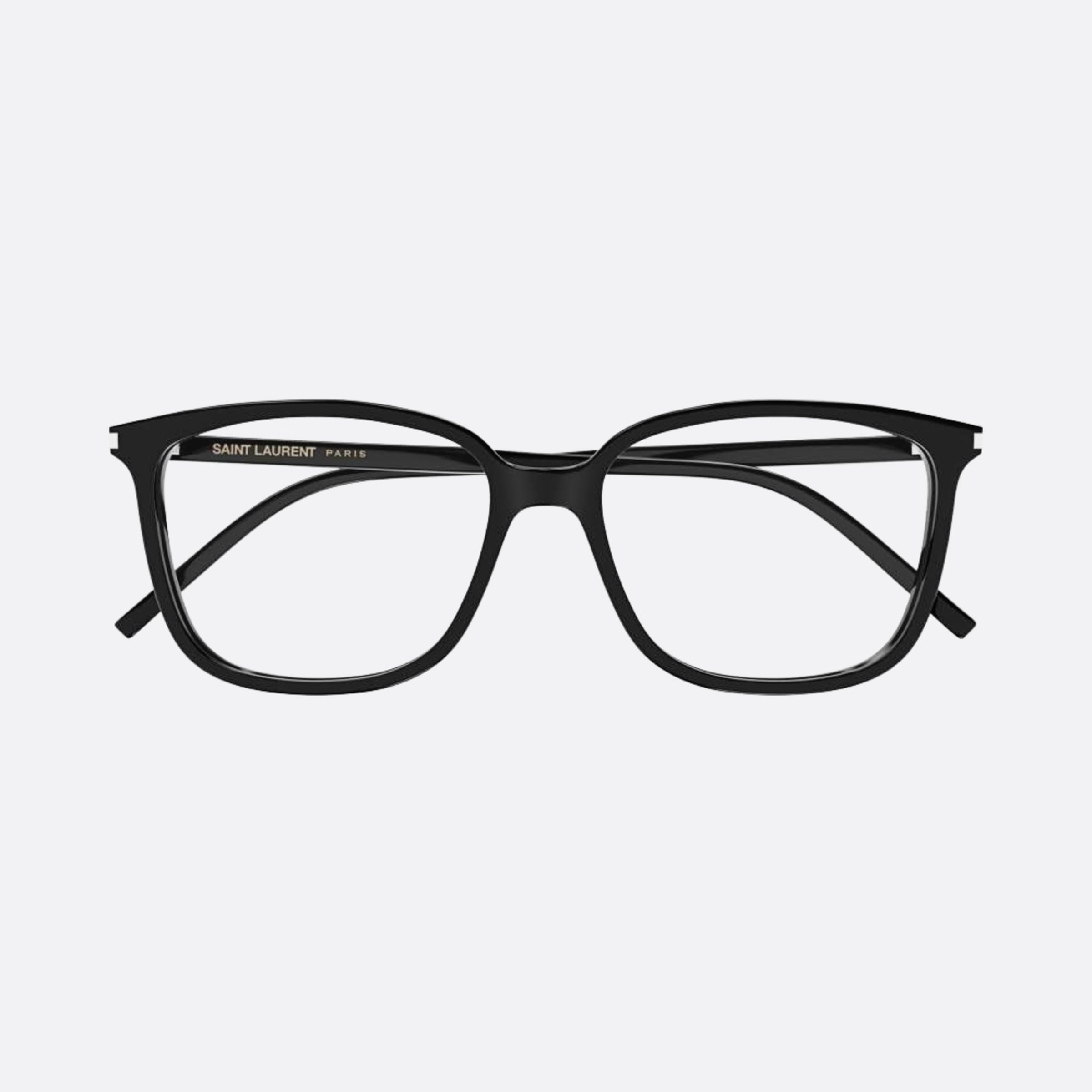 Saint 55mm Laurent Black Squared Woman Eyeglasses - Main View
