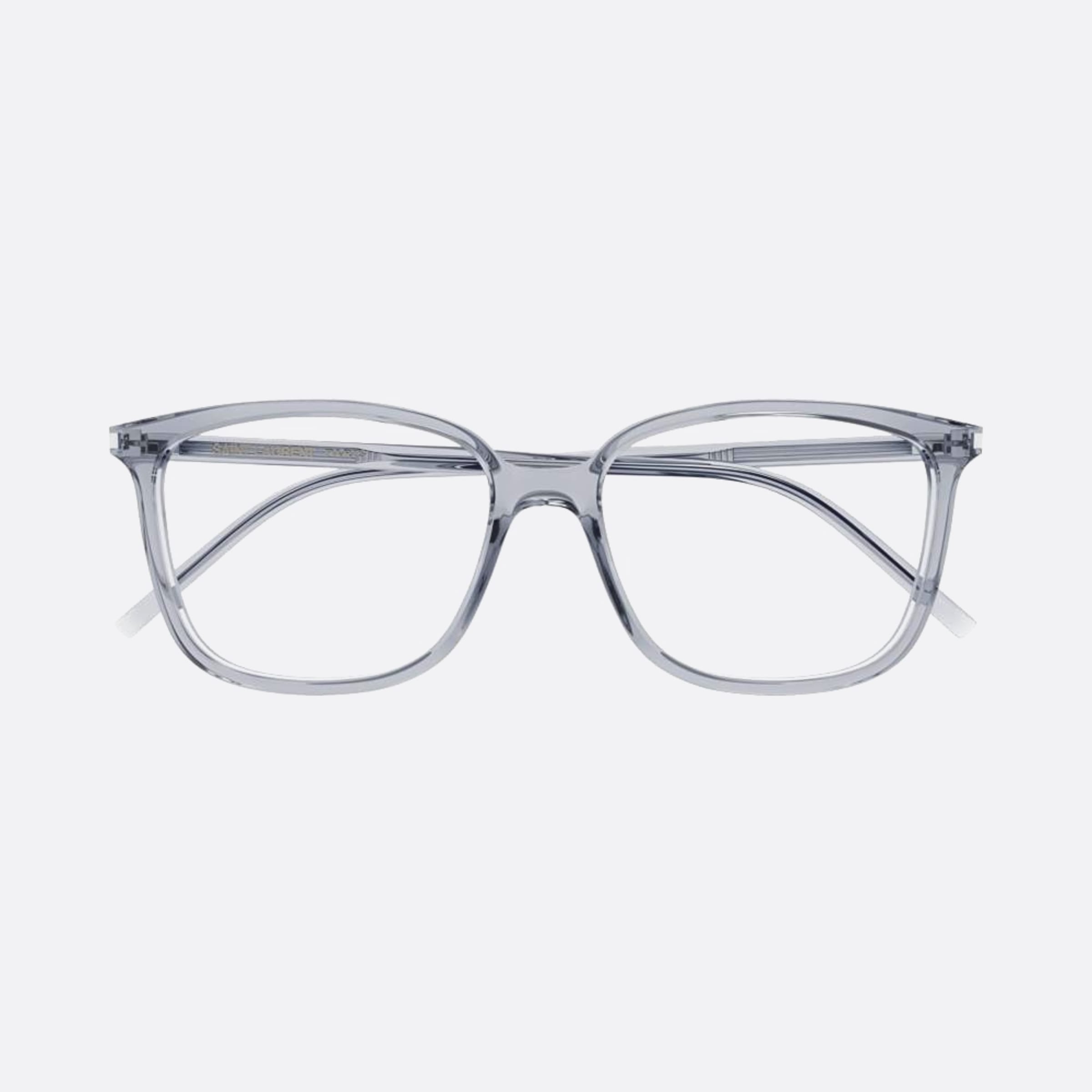 Saint 55mm Laurent Grey Squared Woman Eyeglasses - Main View