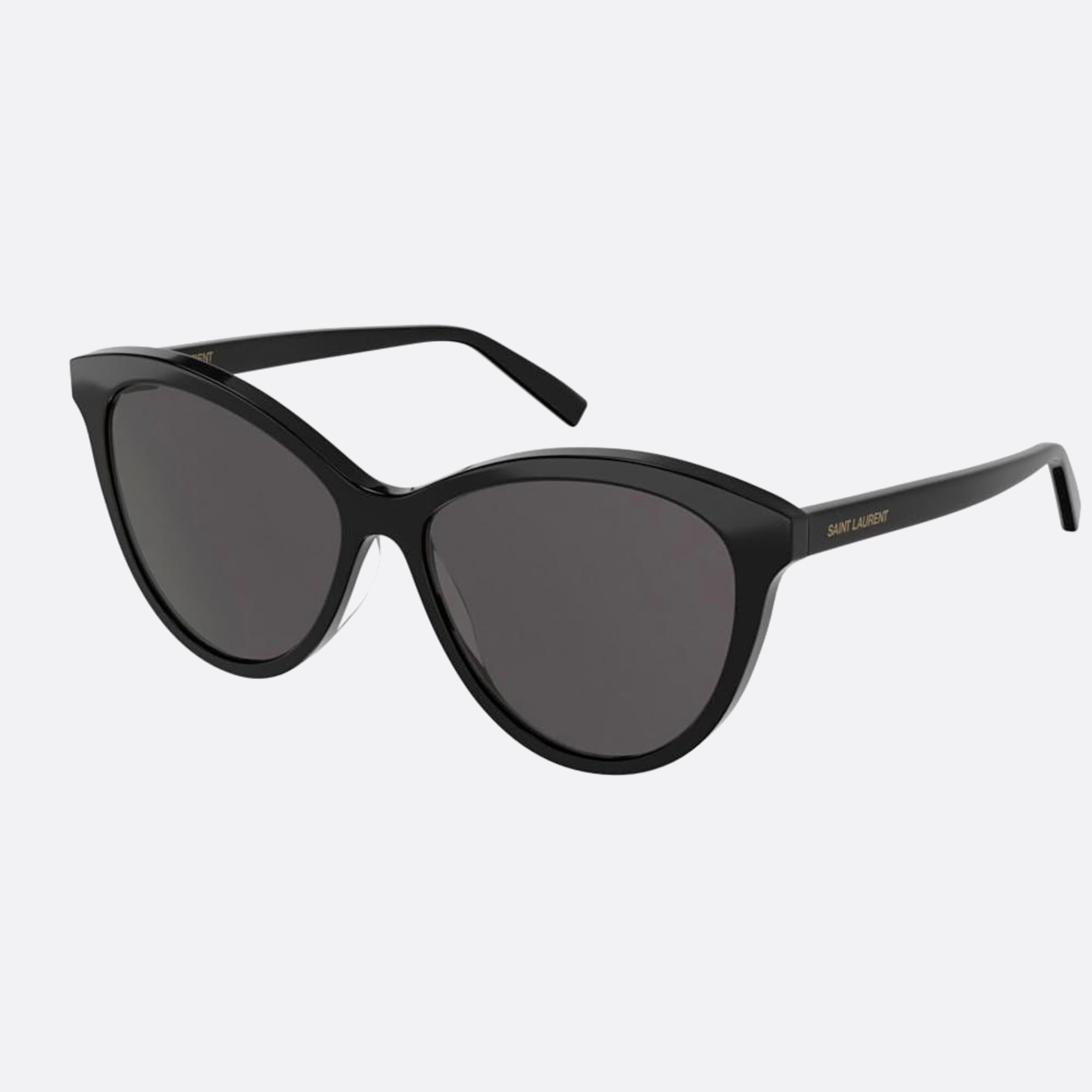 Saint 57mm Laurent Black Cat Eye Woman Sunglasses - Side View