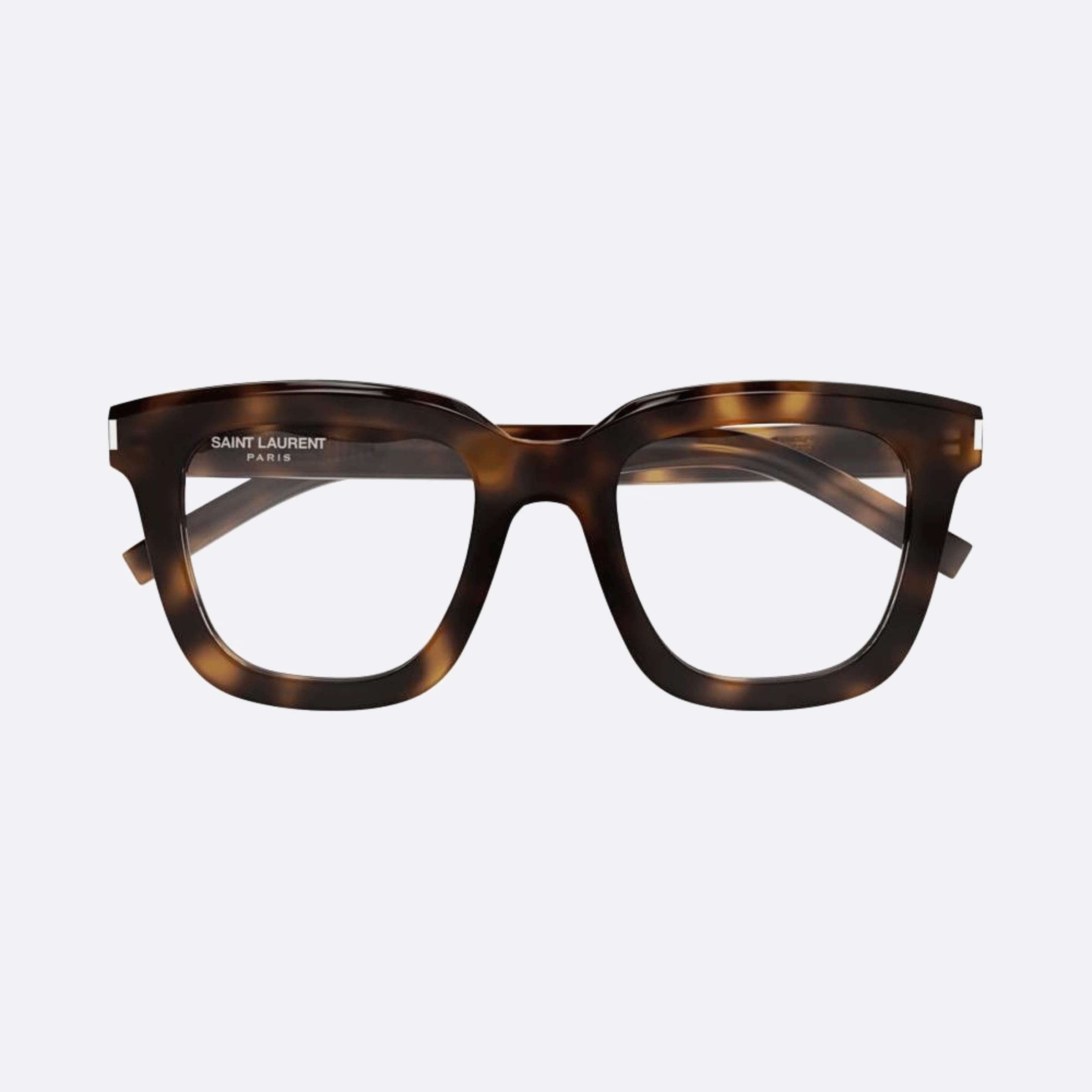 Saint 51mm Laurent Opt Havana Geometric Unisex Eyeglasses - Main View