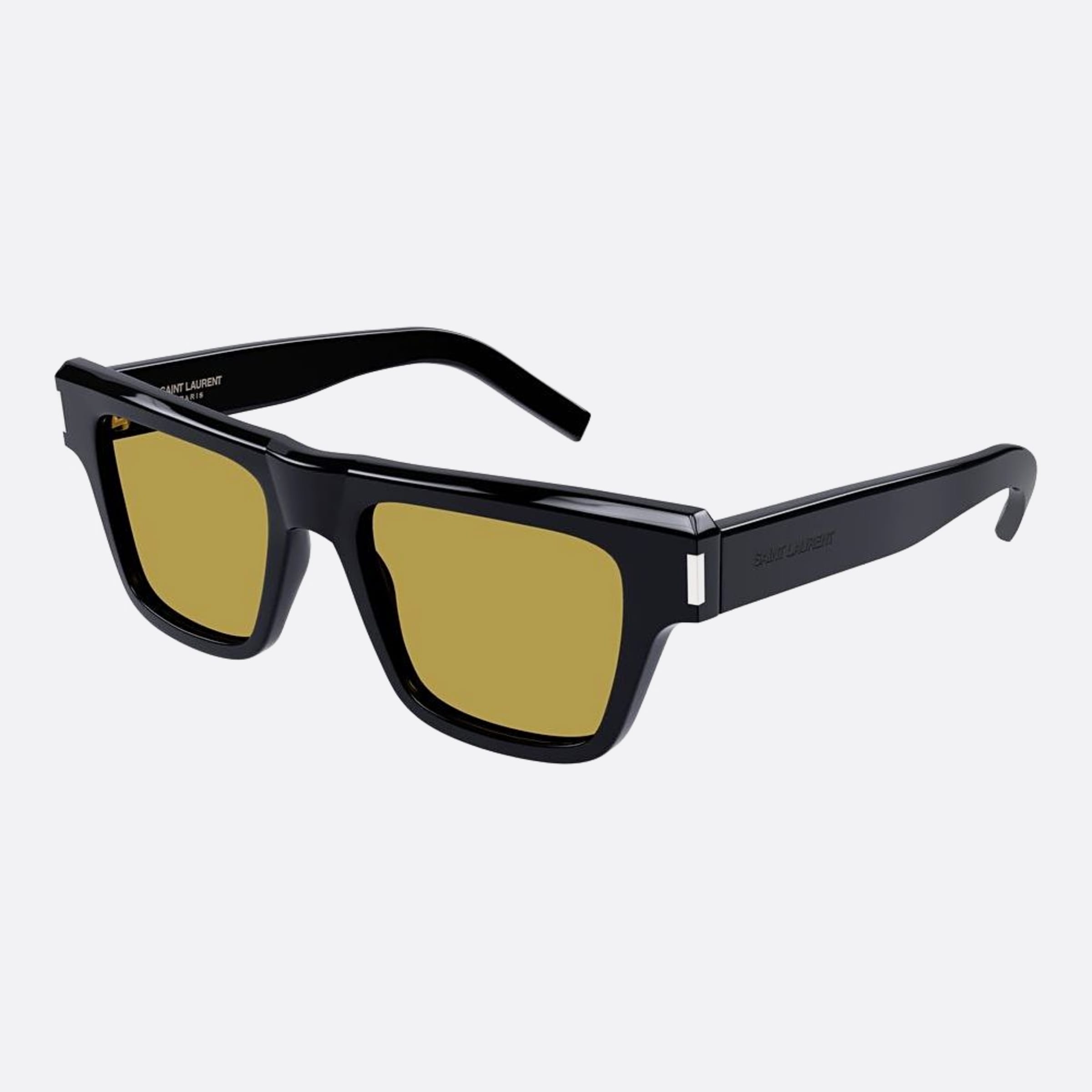 Saint 51mm Laurent Black Geometric Man Sunglasses - Side View