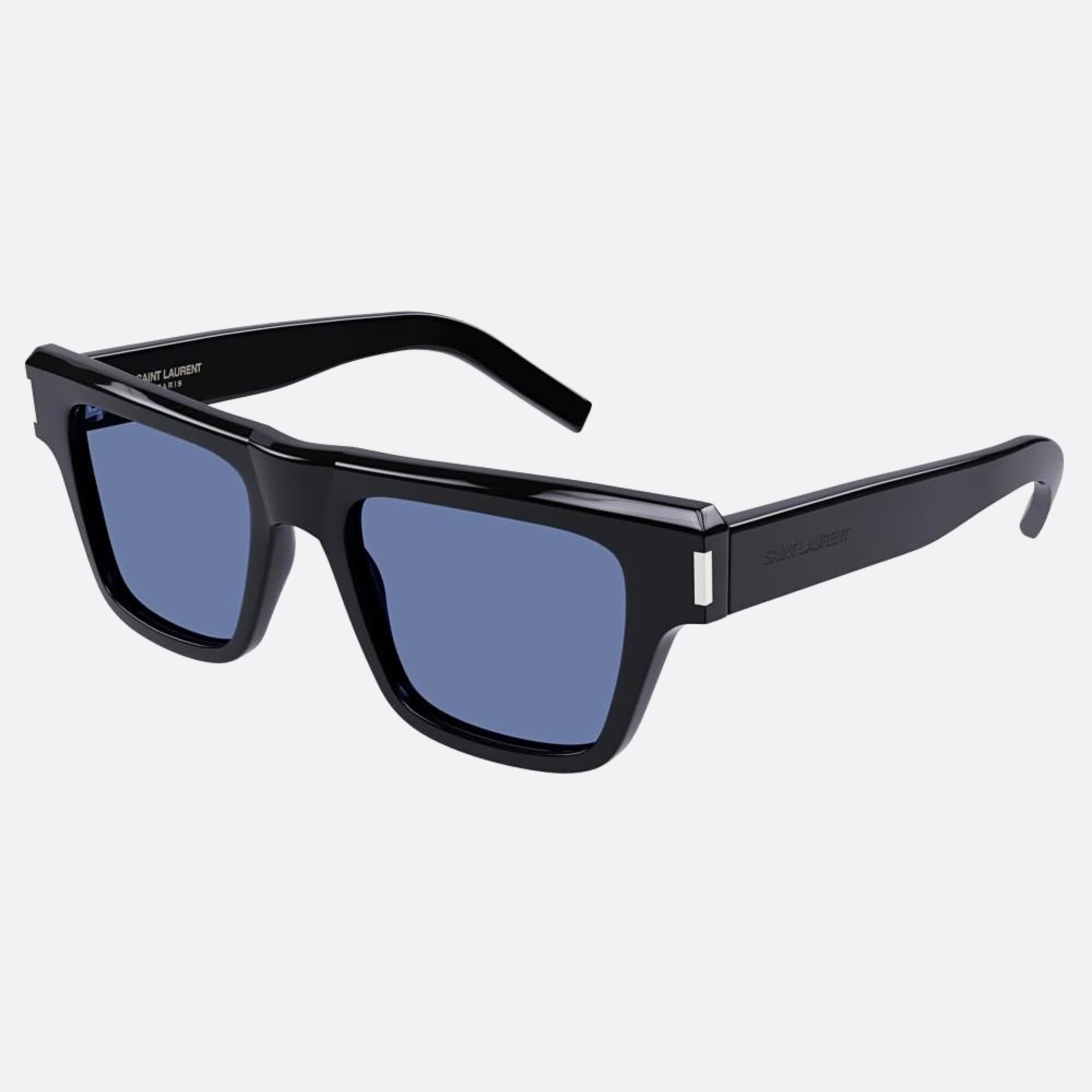 Saint 51mm Laurent Black Geometric Man Sunglasses - Side View
