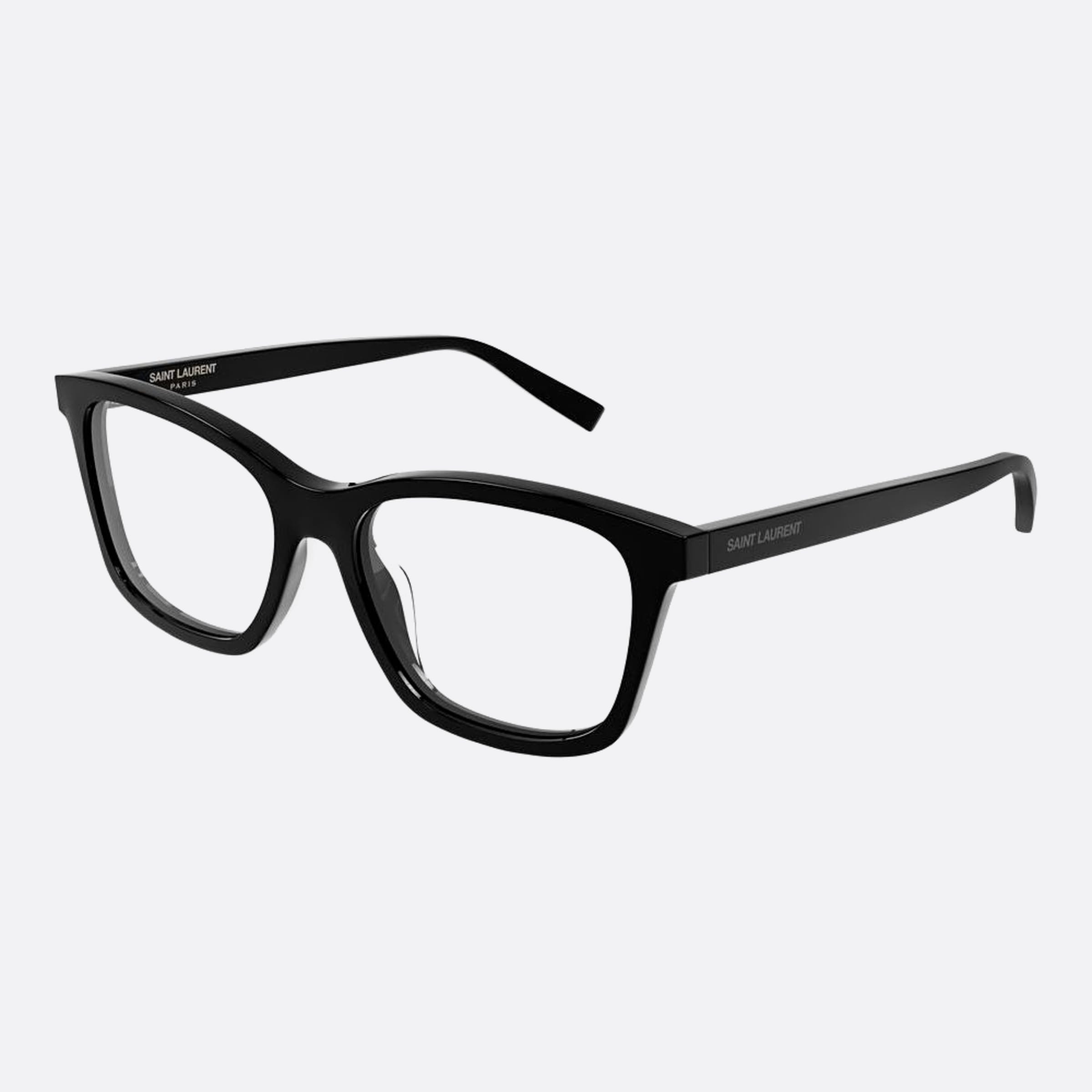 Saint 54mm Laurent Black Geometric Woman Eyeglasses - Side View