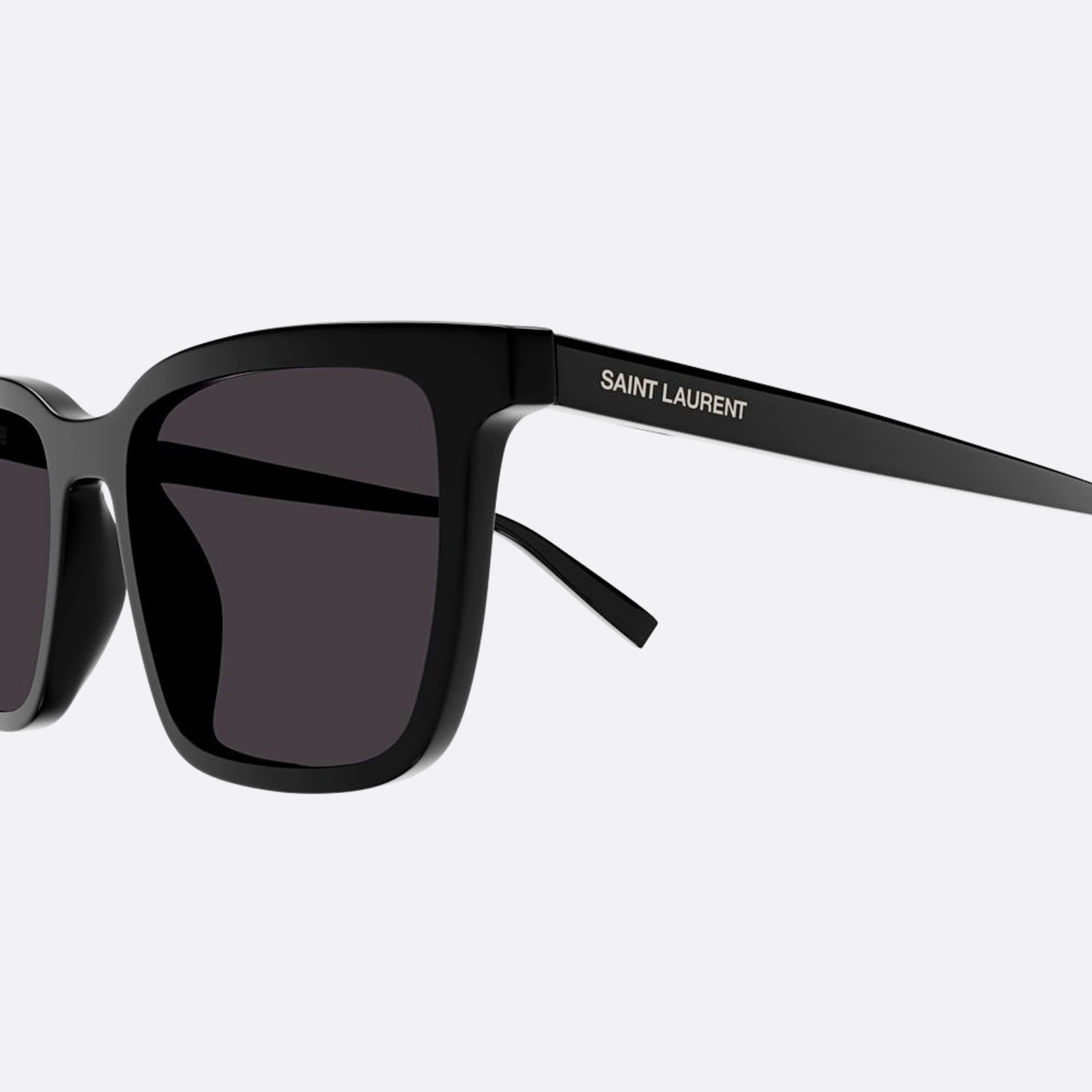 Saint 54mm Laurent Black Geometric Man Sunglasses - Detail View