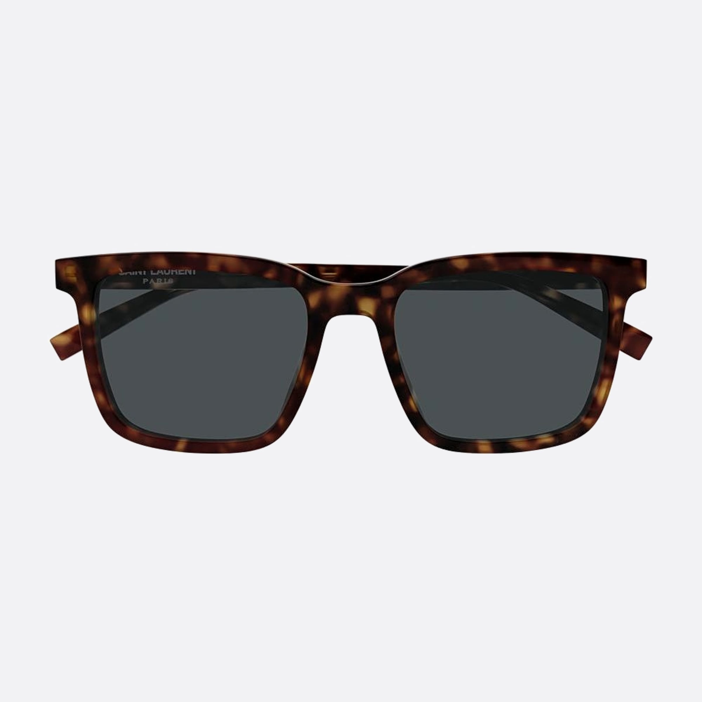 Saint 54mm Laurent Havana Geometric Men Sunglasses - Main View