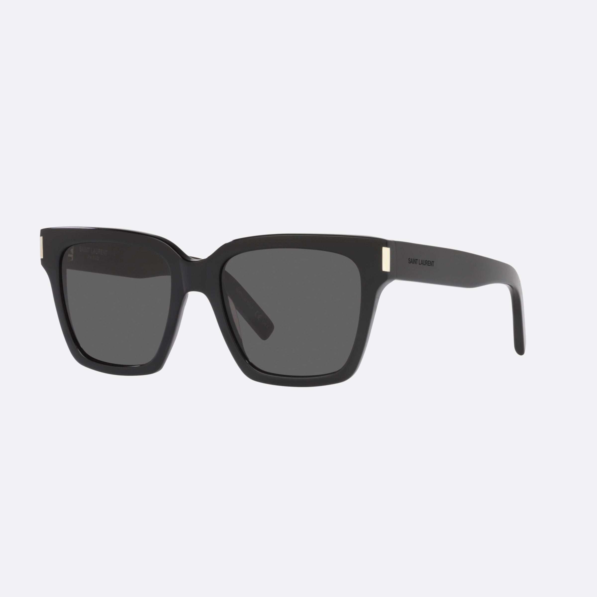 Saint 54mm Laurent Black Rectangular Unisex Sunglasses - Main View