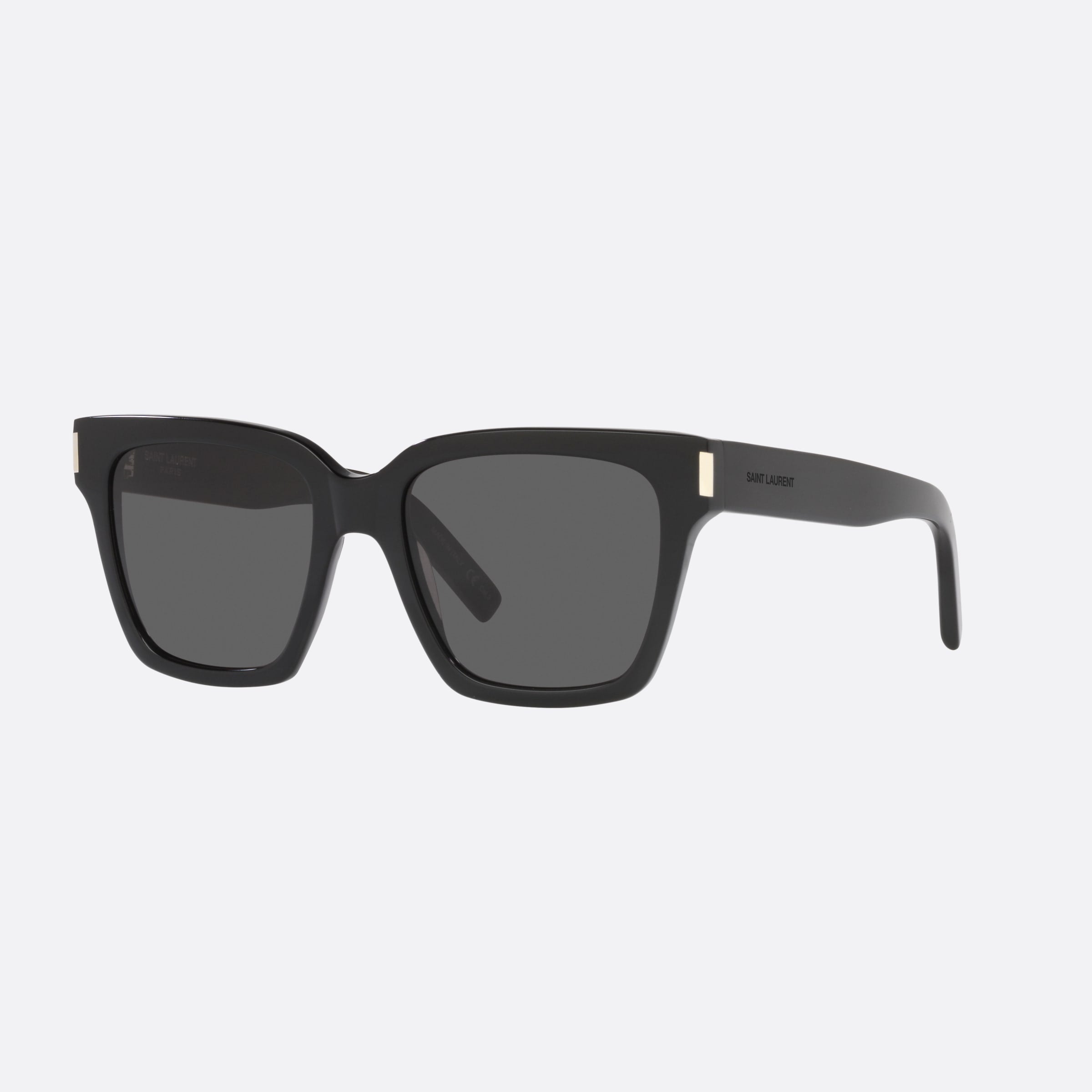 Saint 55mm Laurent Black Rectangle Unisex Sunglasses - Main View
