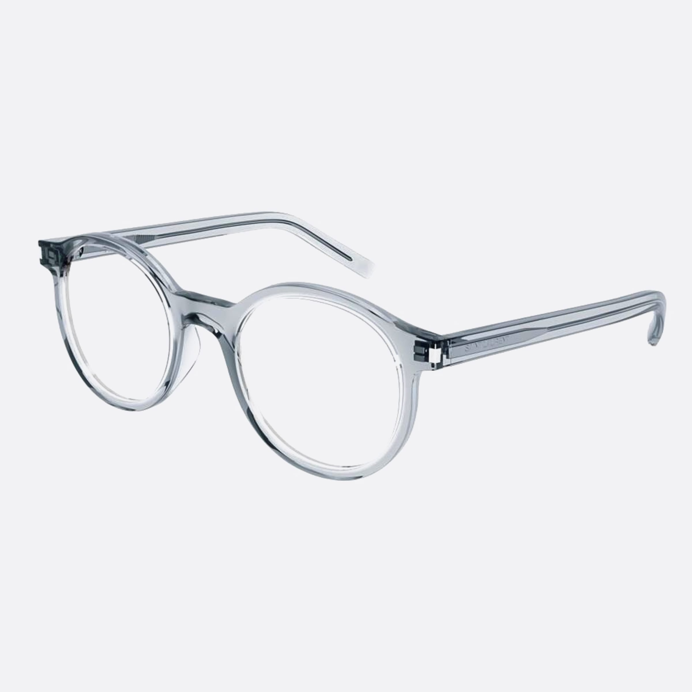 Saint 50mm Laurent Opt Grey Pantos Unisex Eyeglasses - Side View