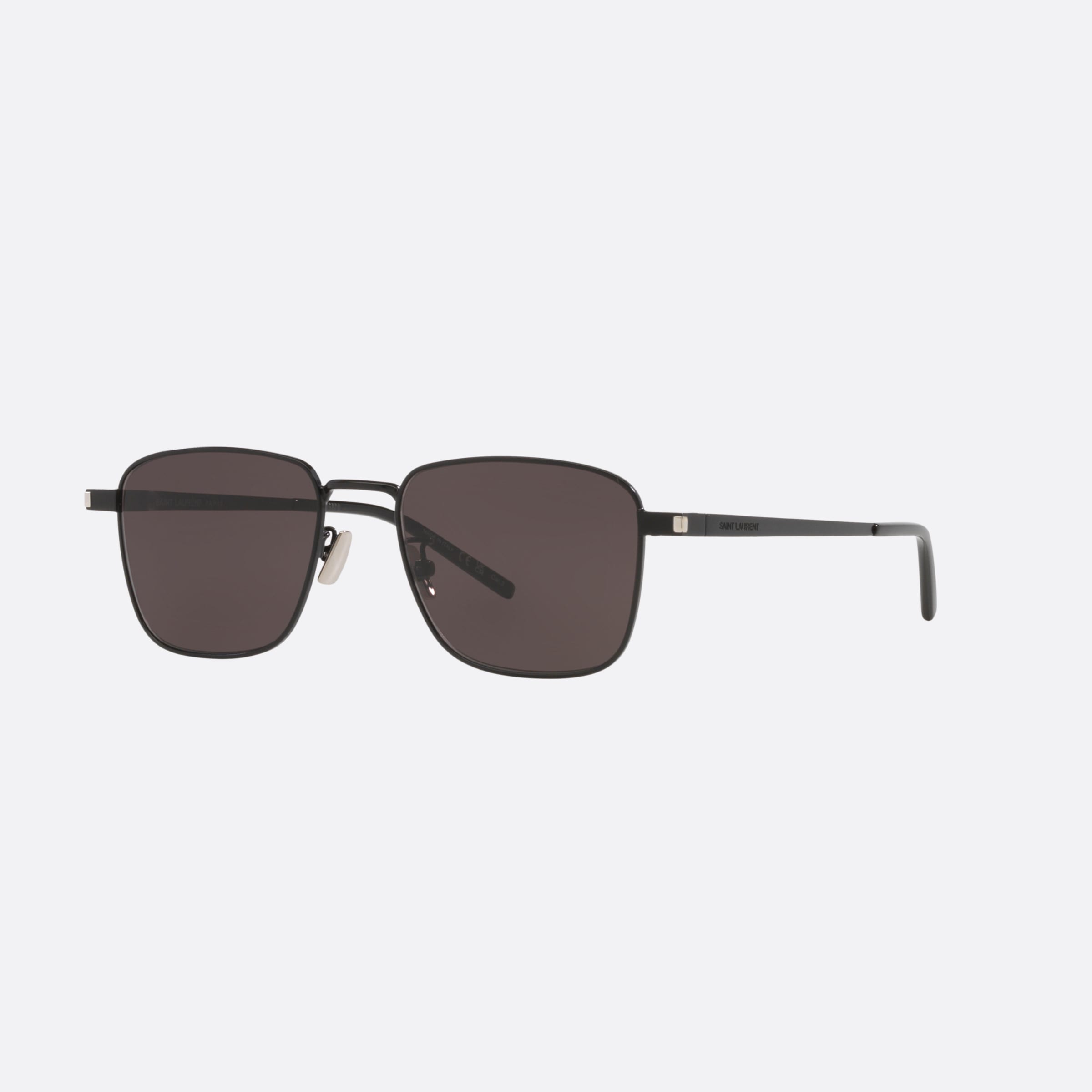 Saint 52mm Laurent Black Rectangular Unisex Sunglasses - Main View