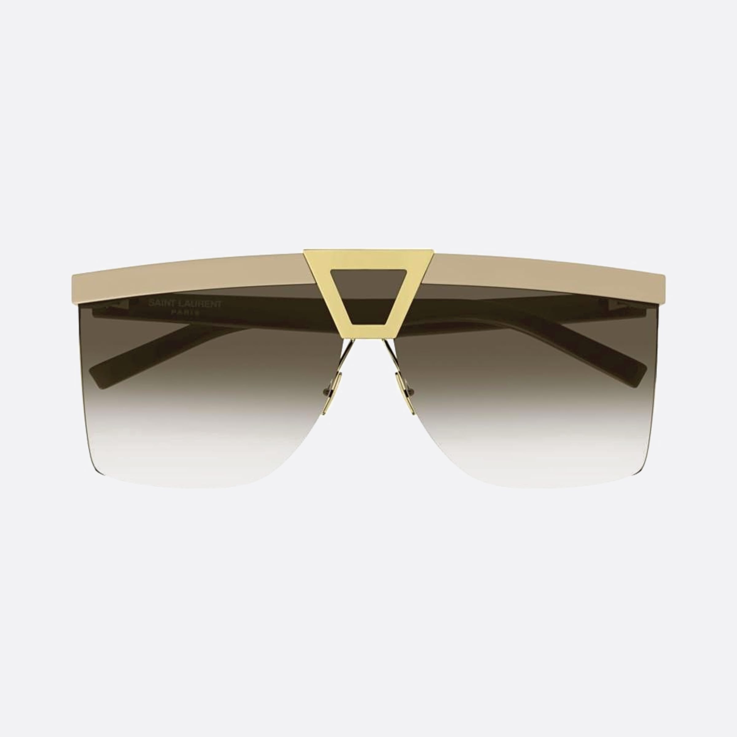 Saint 99mm Laurent Palace Bgm White Shield Woman Sunglasses - Main View