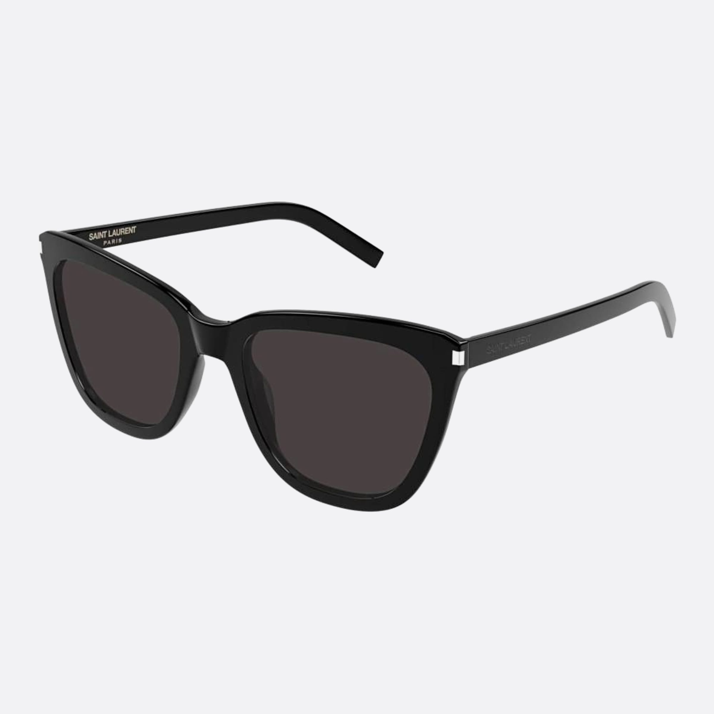Saint 55mm Laurent Slim Black Squared Woman Sunglasses - Side View