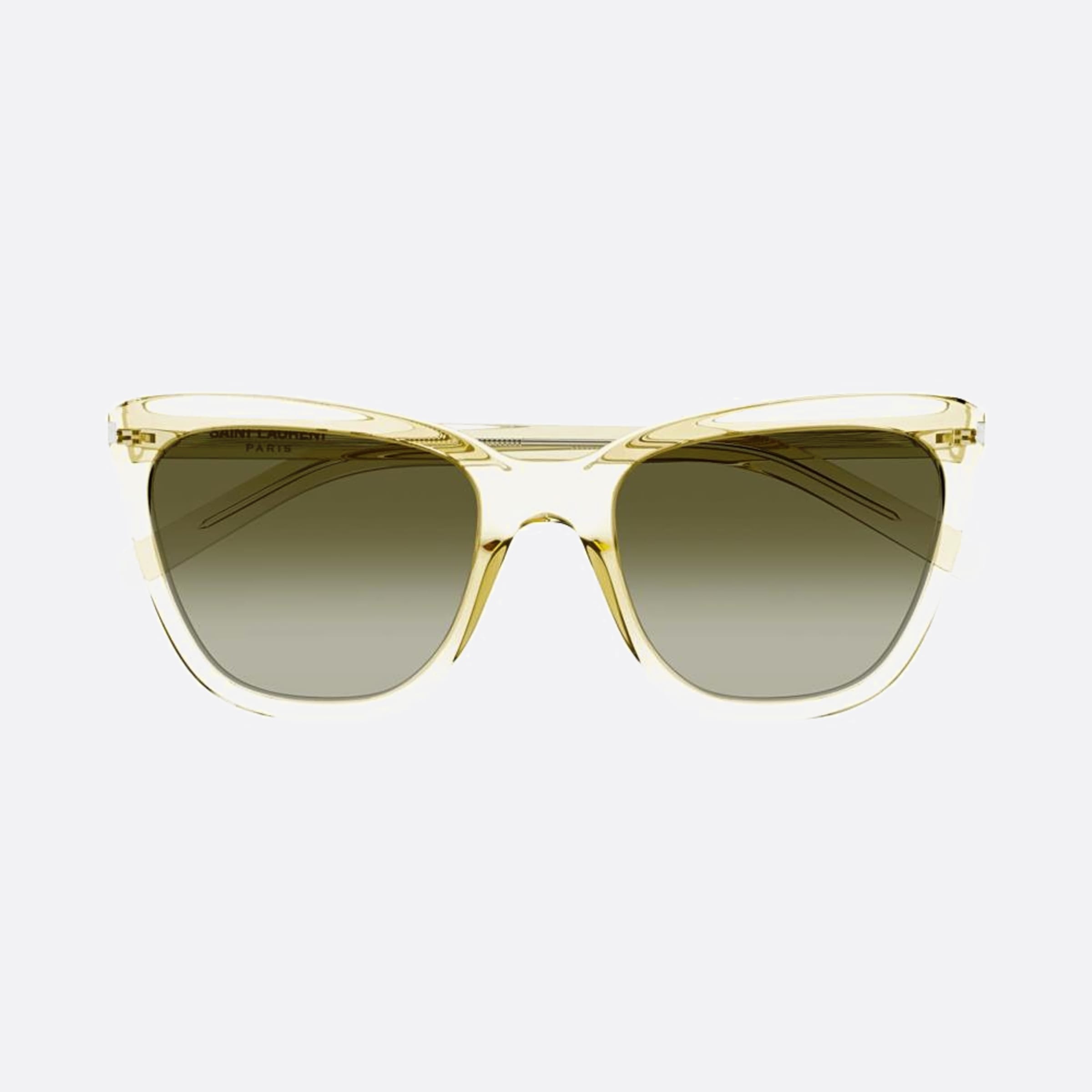 Saint 55mm Laurent Slim Swe Yellow Squared Women Sunglasses - Main View