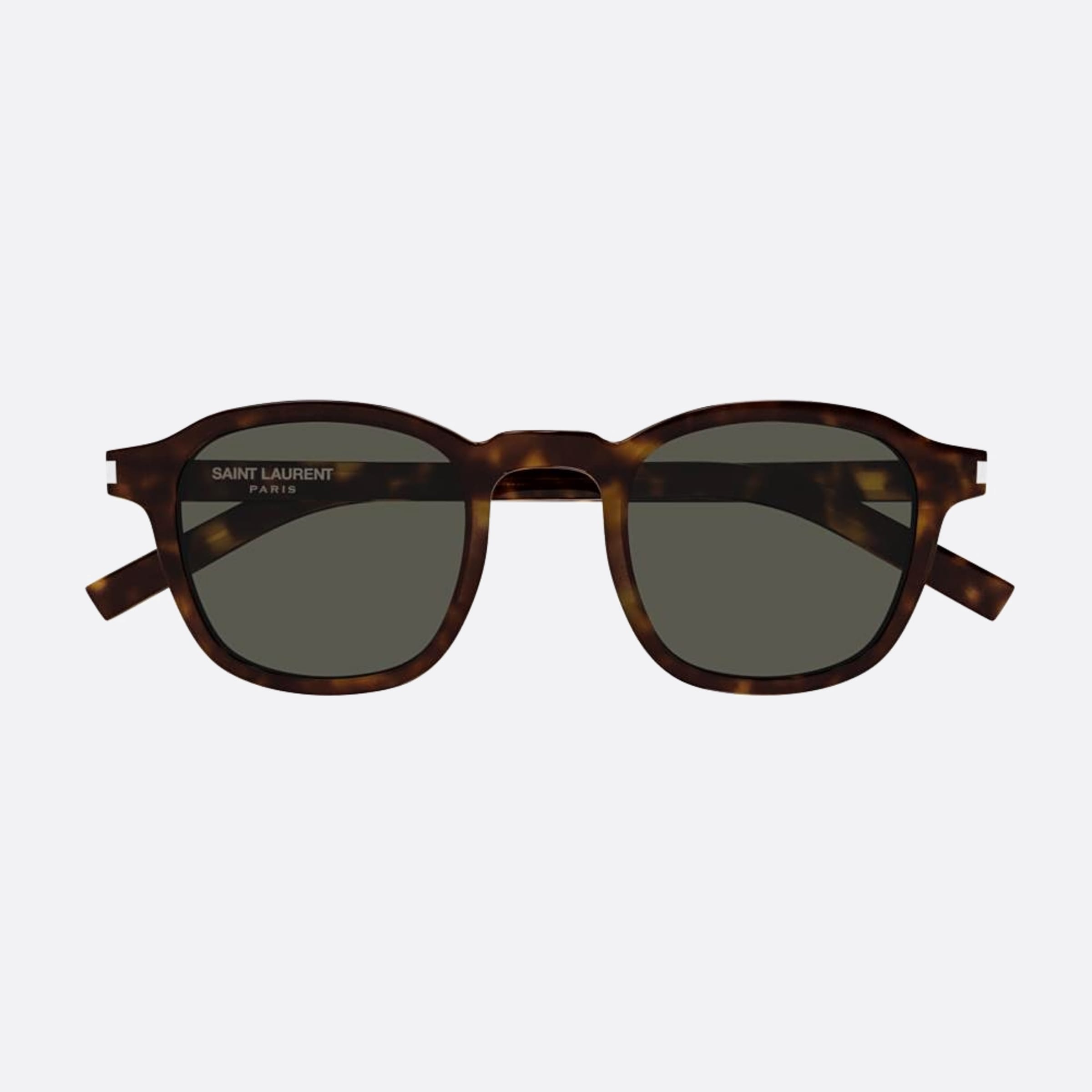 Saint 47mm Laurent Slim Havana Geometric Man Sunglasses - Main View
