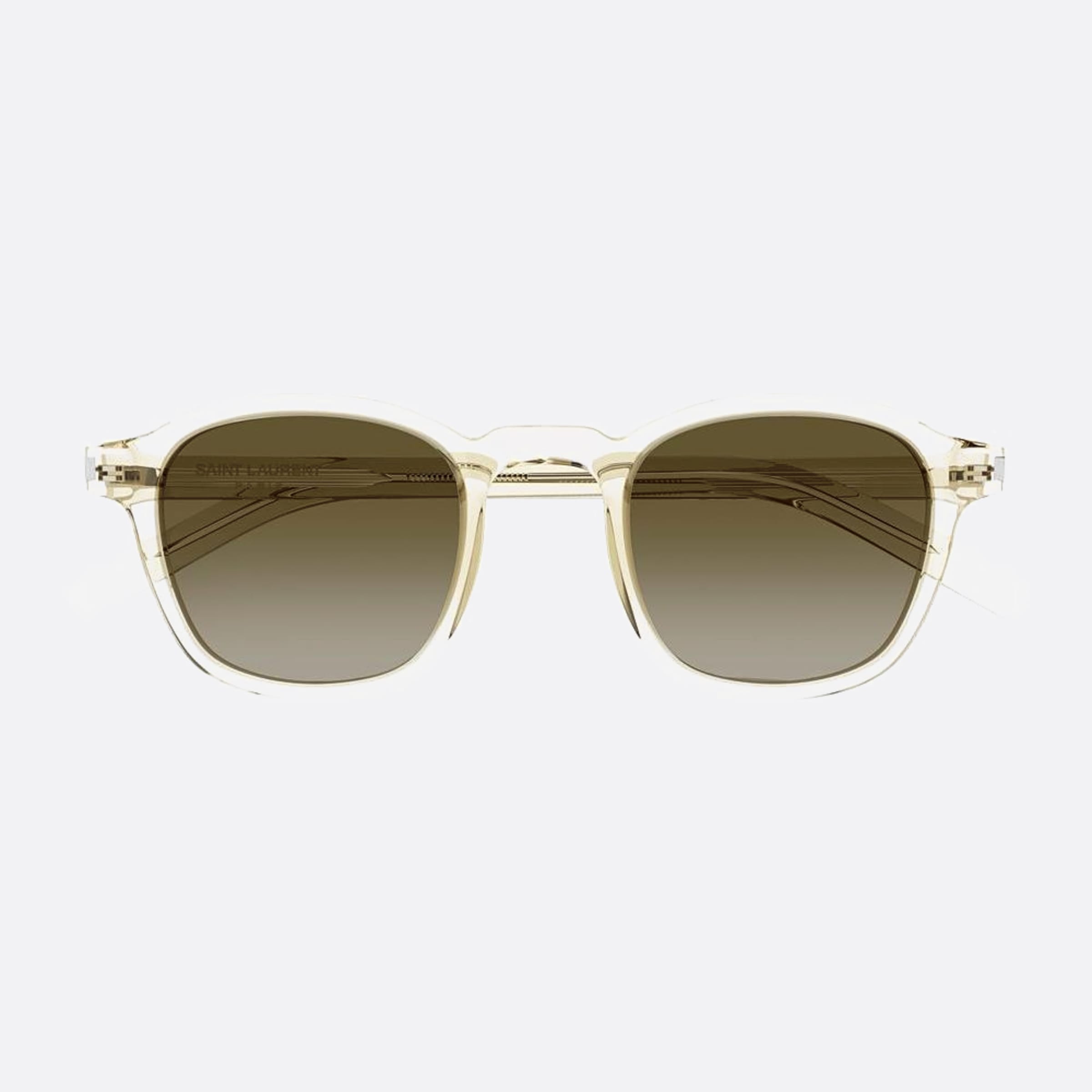 Saint 47mm Laurent Slim Mlp Yellow Geometric Man Sunglasses - Main View