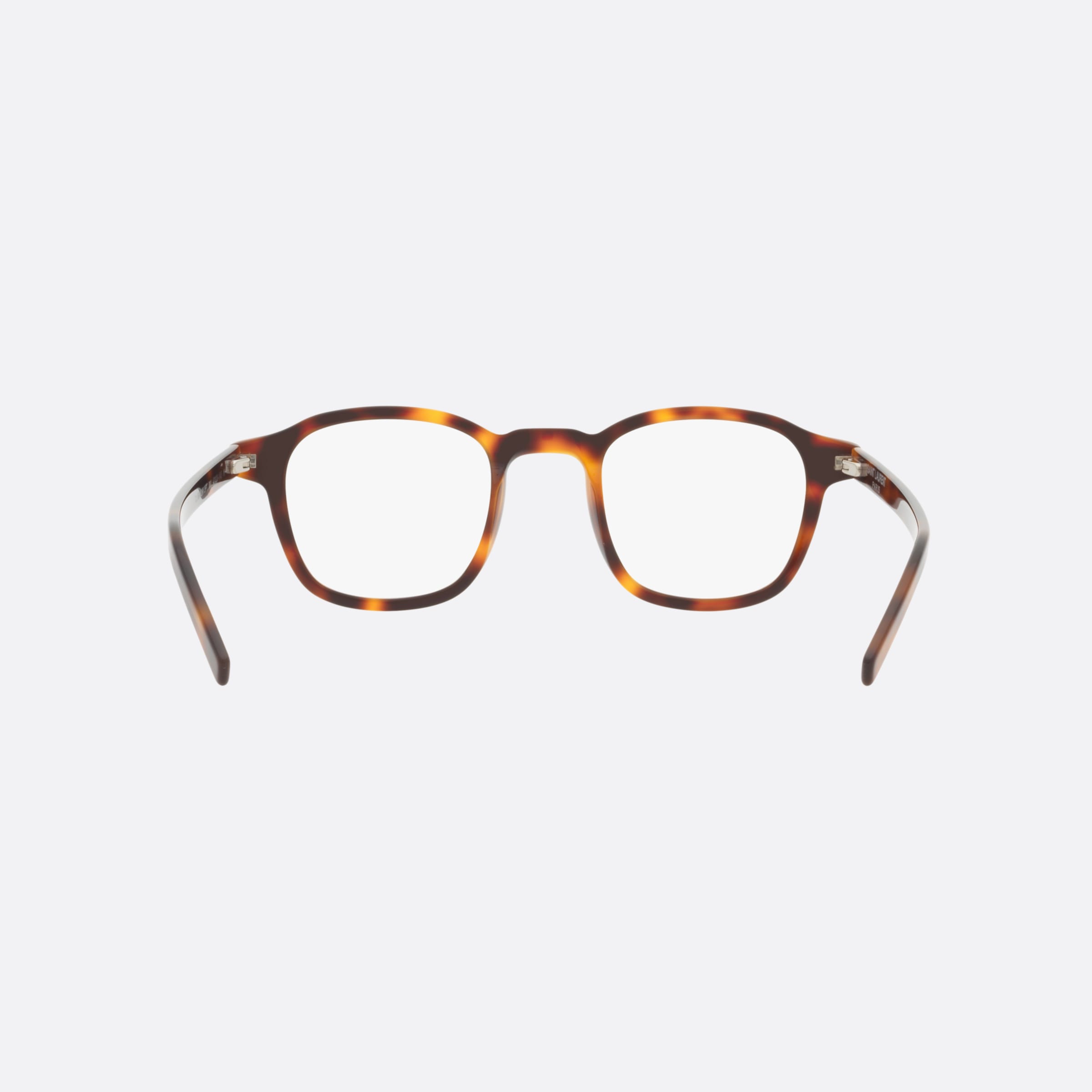 Saint 47mm Laurent Slim Opt Brown Round Man Eyeglasses - Side View