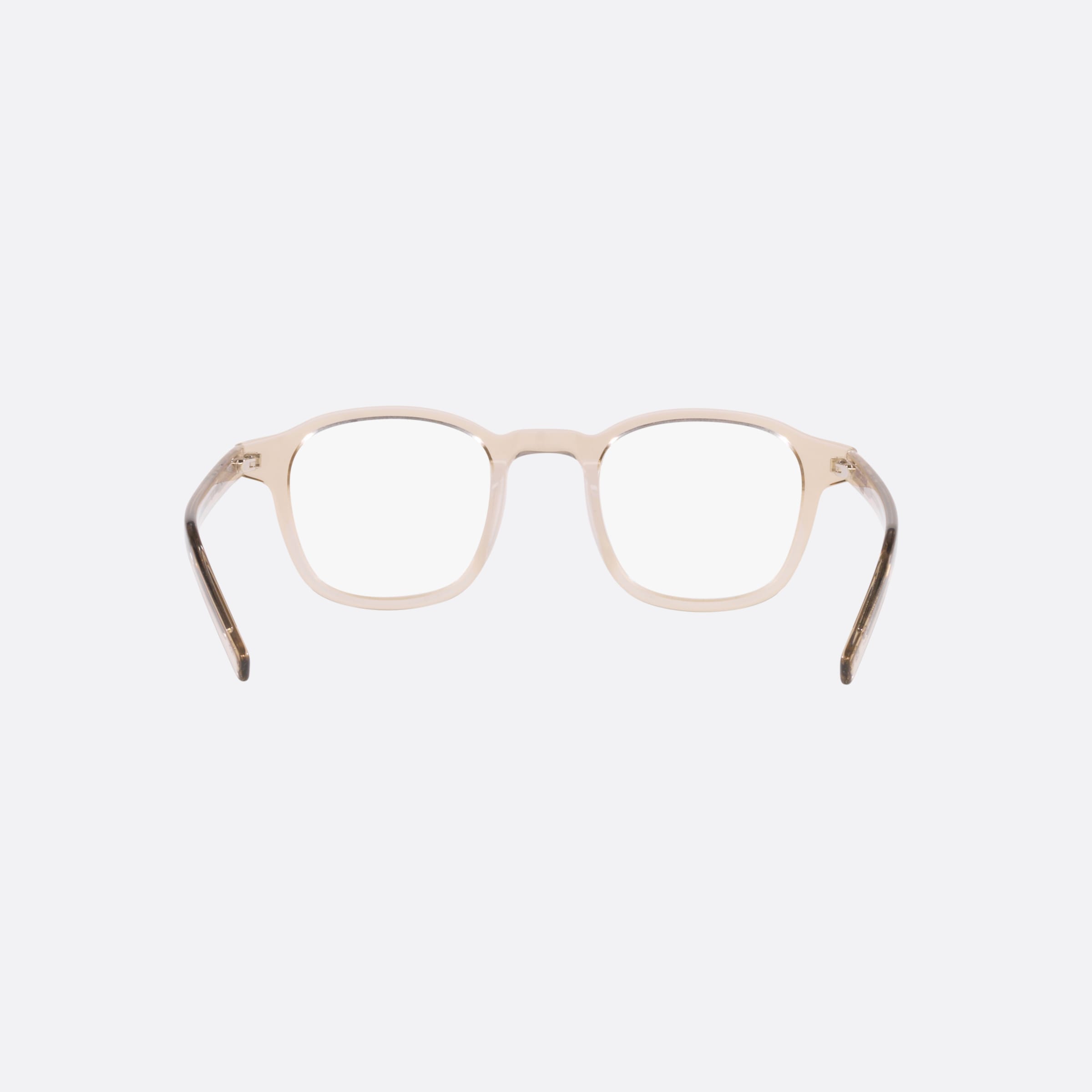 Saint 47mm Laurent Slim Opt Brown Round Men Eyeglasses - Side View