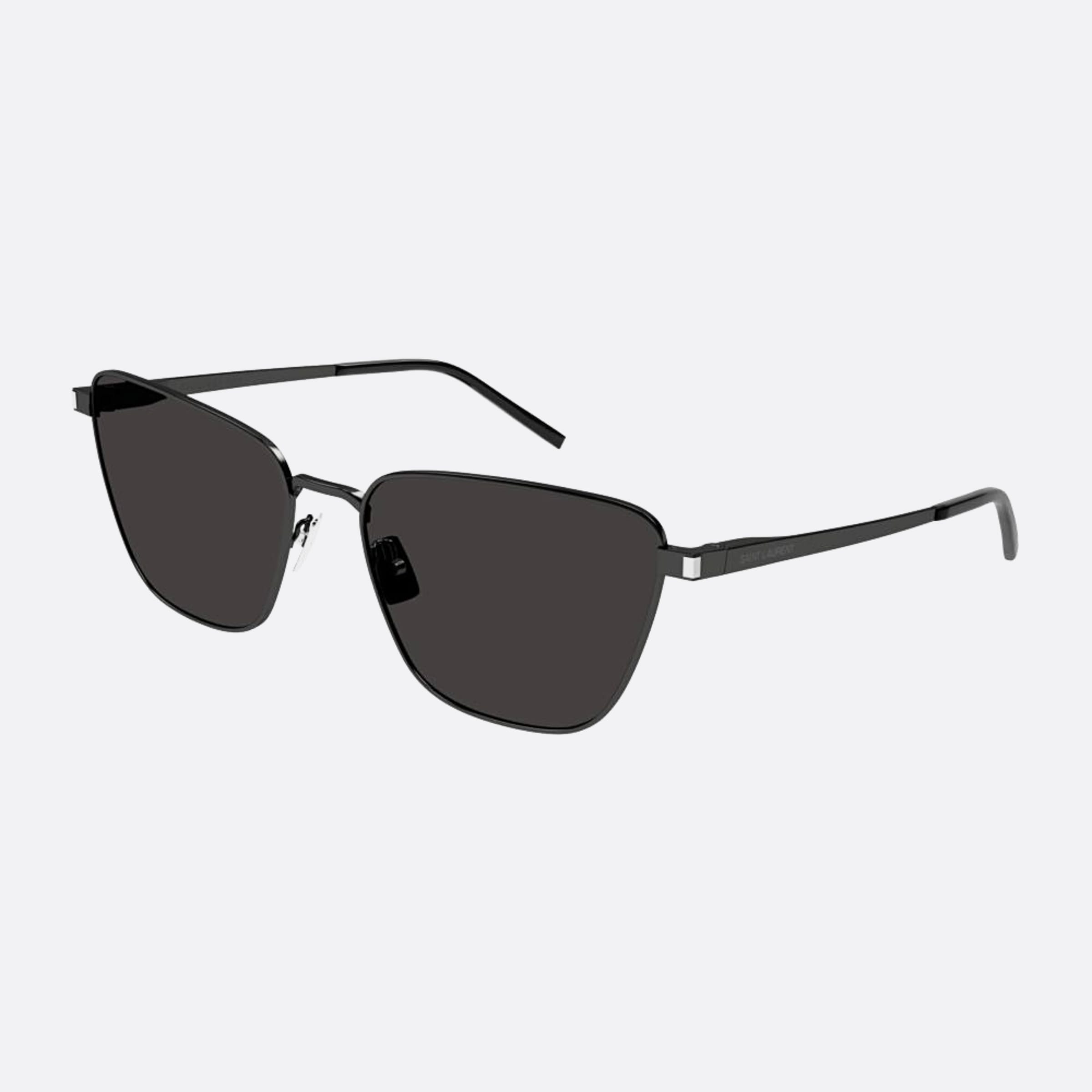 Saint 57mm Laurent Black Cat Eye Women Sunglasses - Side View