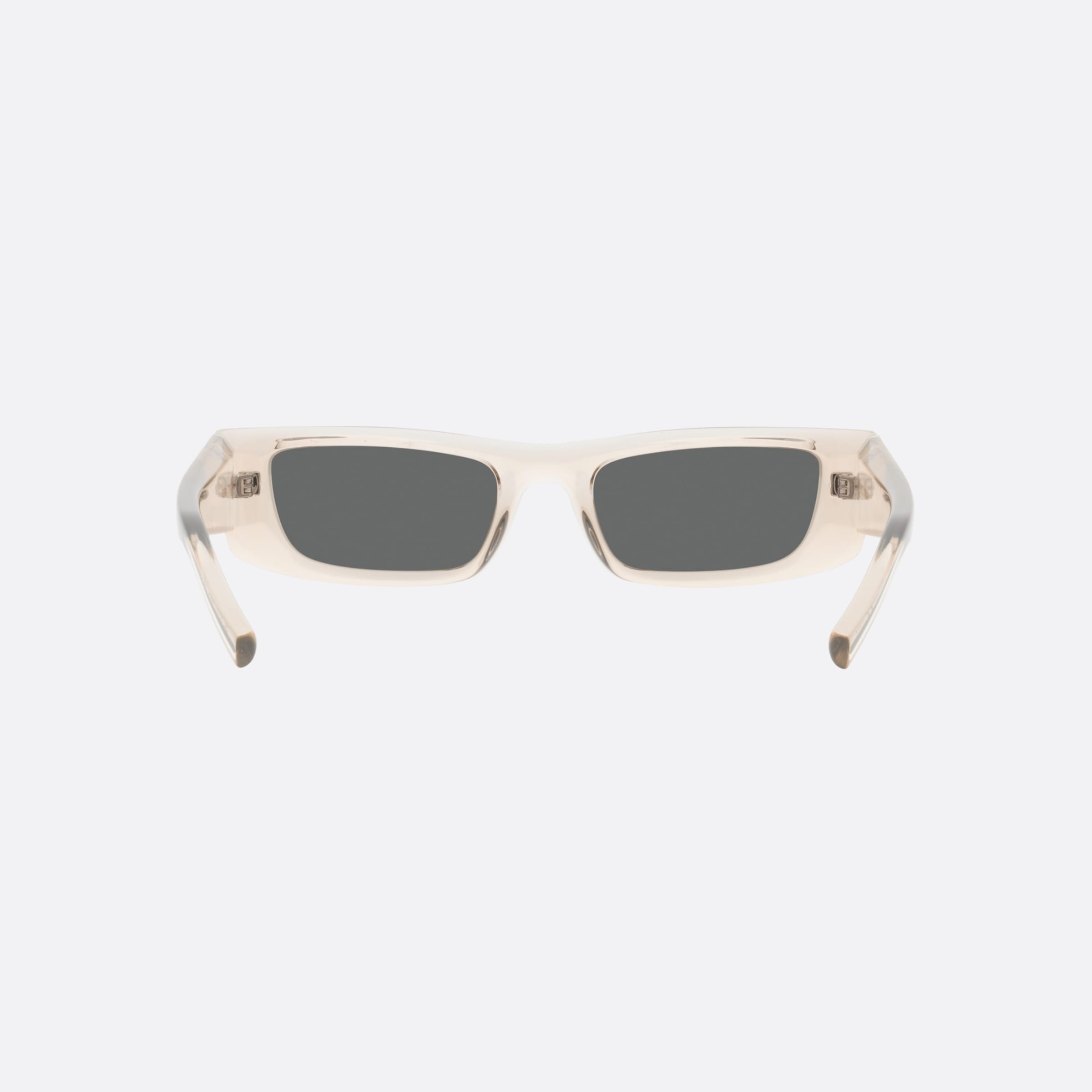 Saint 52mm Laurent Wer Brown Rectangular Unisex Sunglasses - Side View