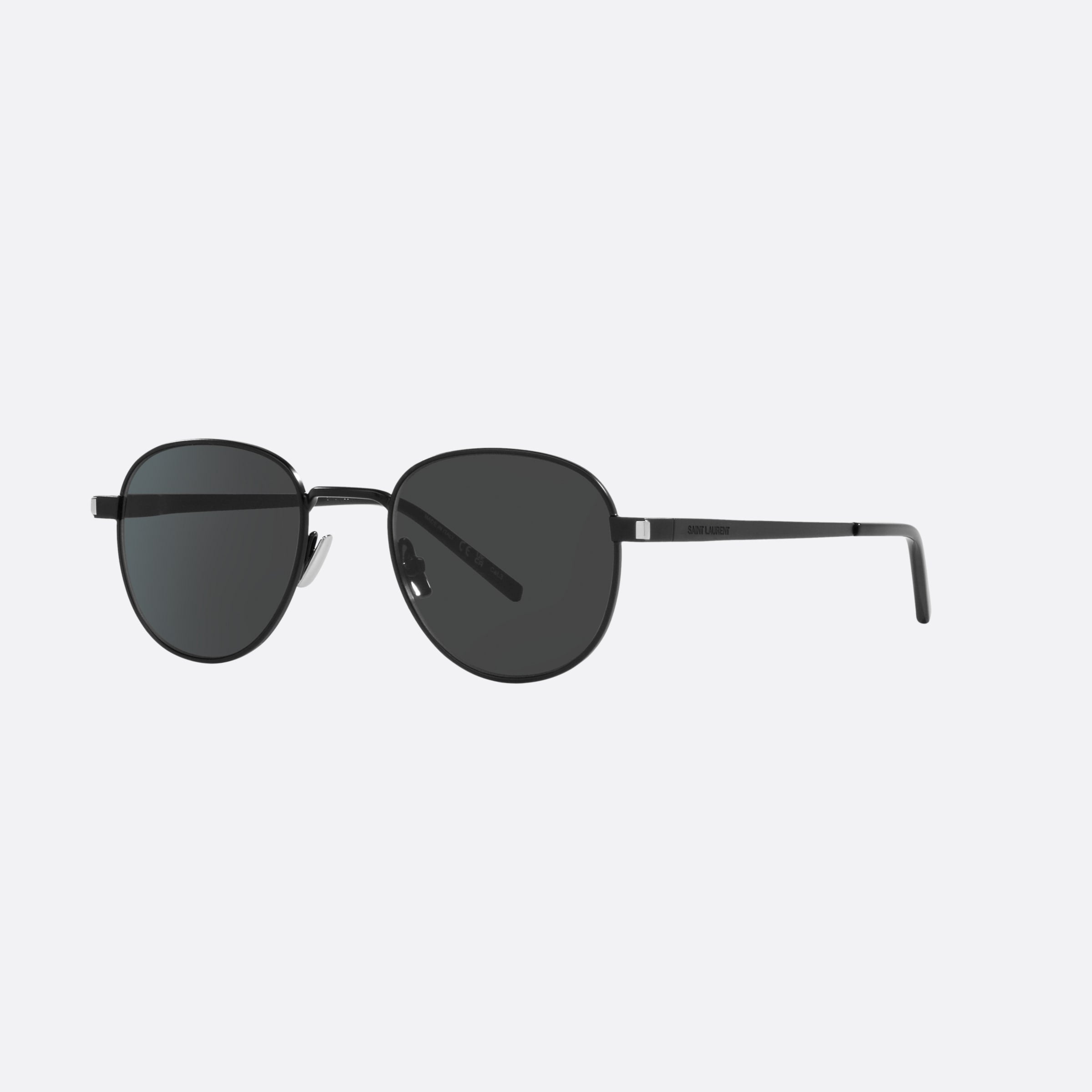 Saint 48mm Laurent Yellow Round Unisex Sunglasses - Main View