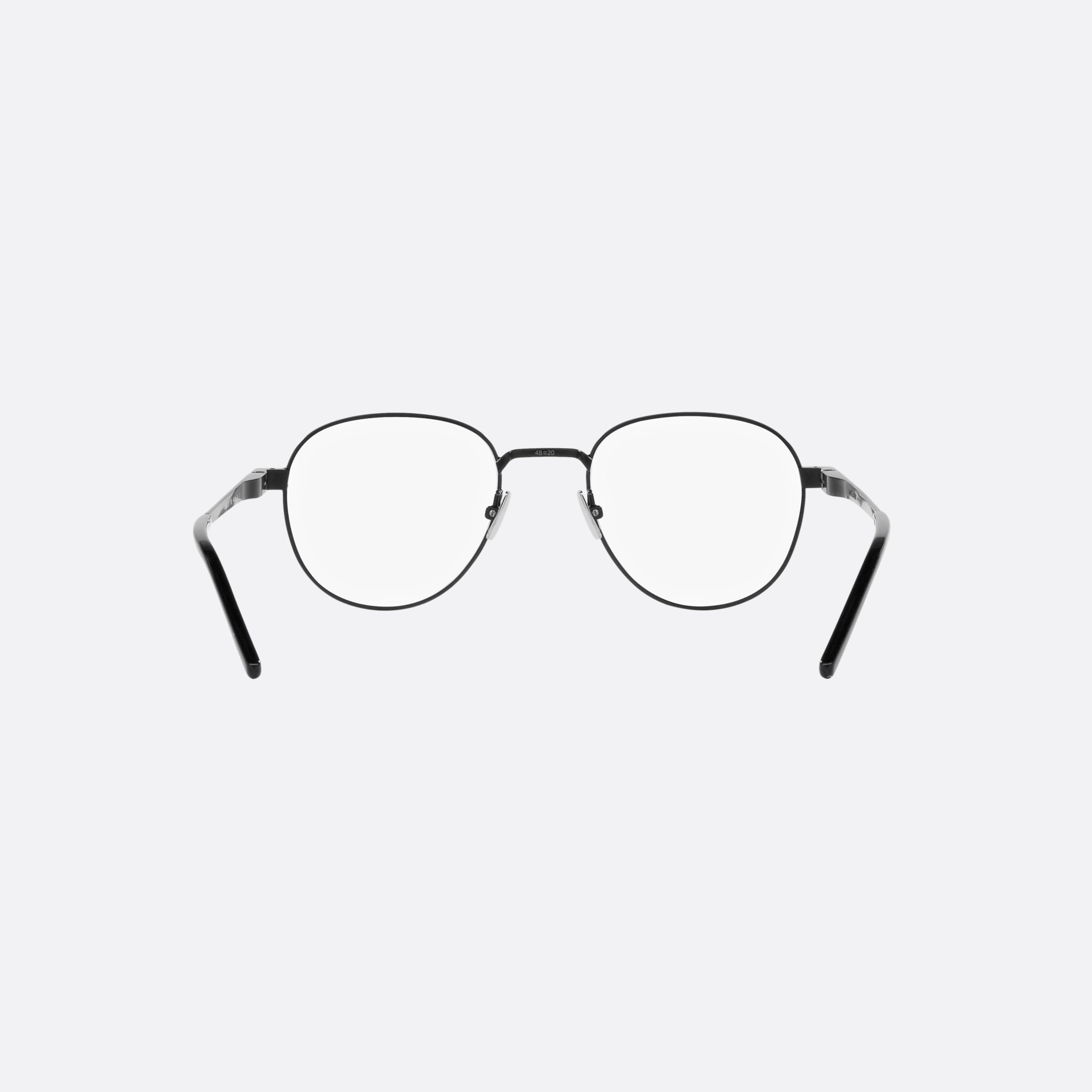 Saint 48mm Laurent Opt Gold Round Unisex Eyeglasses - Side View