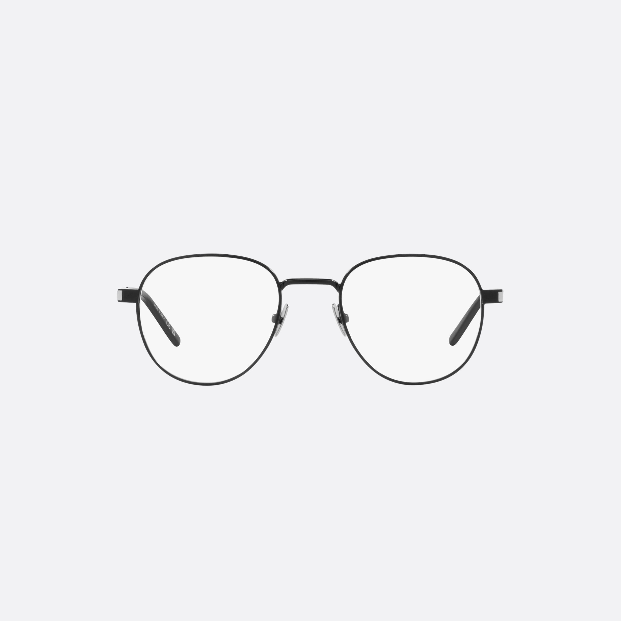 Saint 48mm Laurent Opt Gold Round Unisex Eyeglasses - Lifestyle Shot