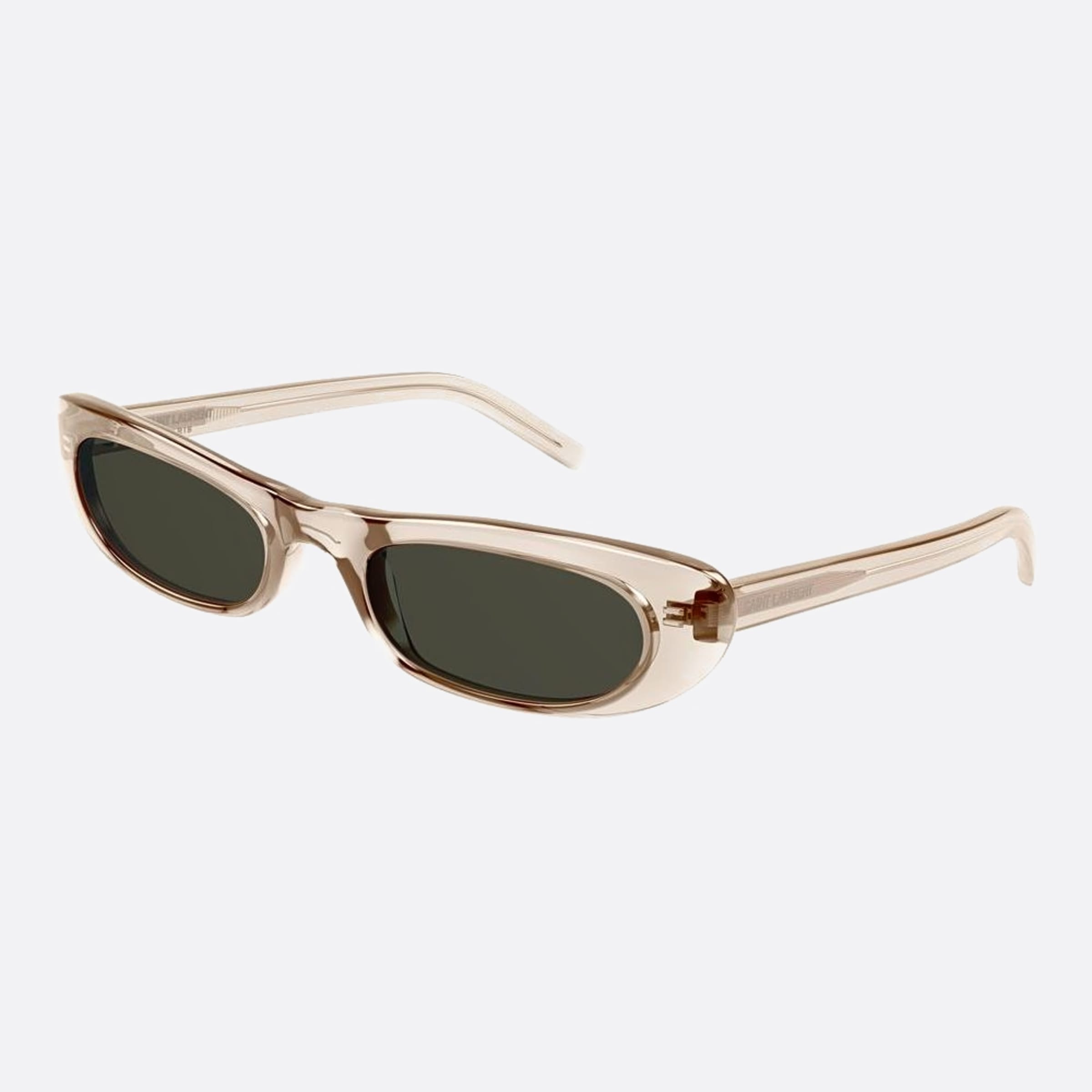 Saint 53mm Laurent Shade Ert Brown Geometric Woman Sunglasses - Side View