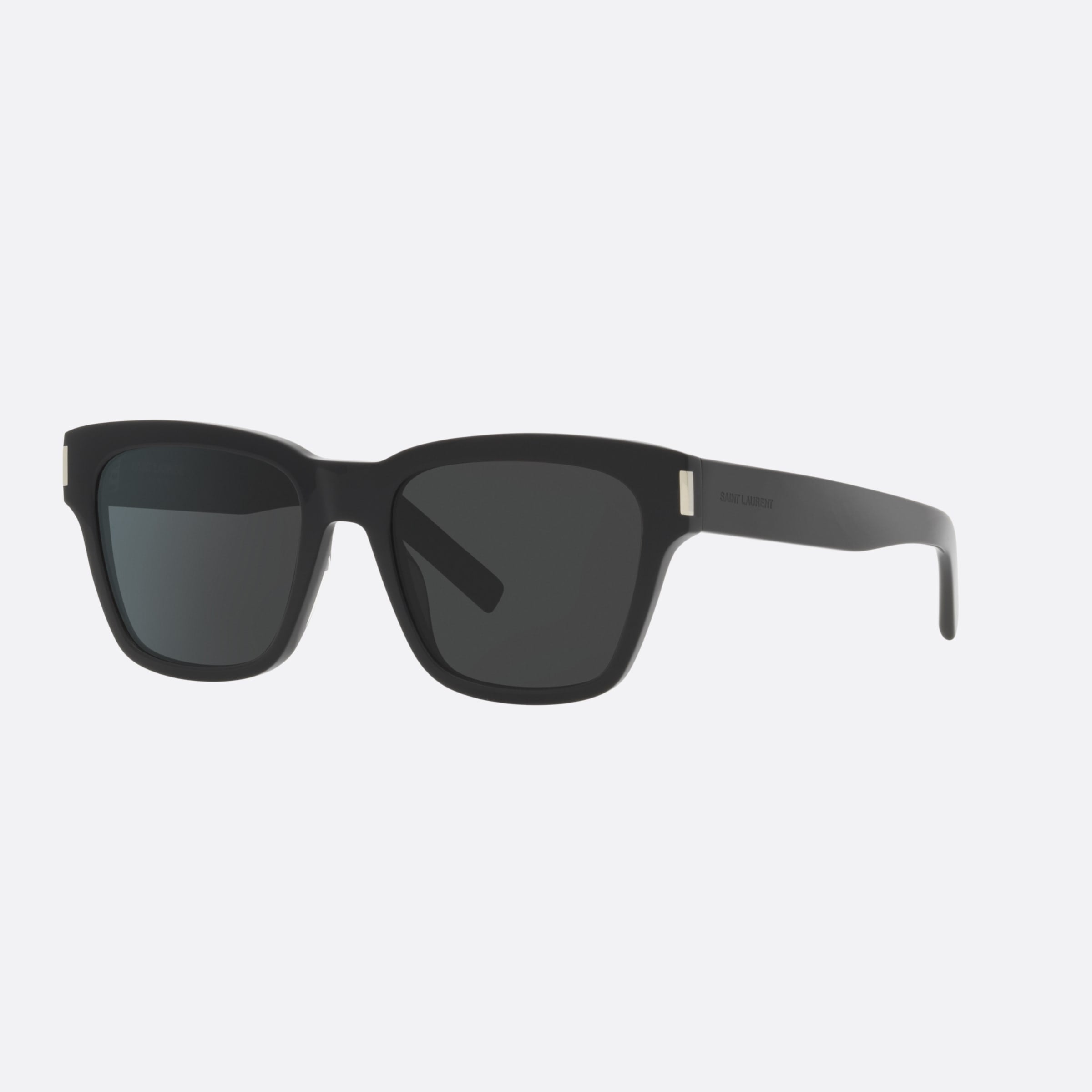 Saint 54mm Laurent Black Rectangular Unisex Sunglasses - Main View