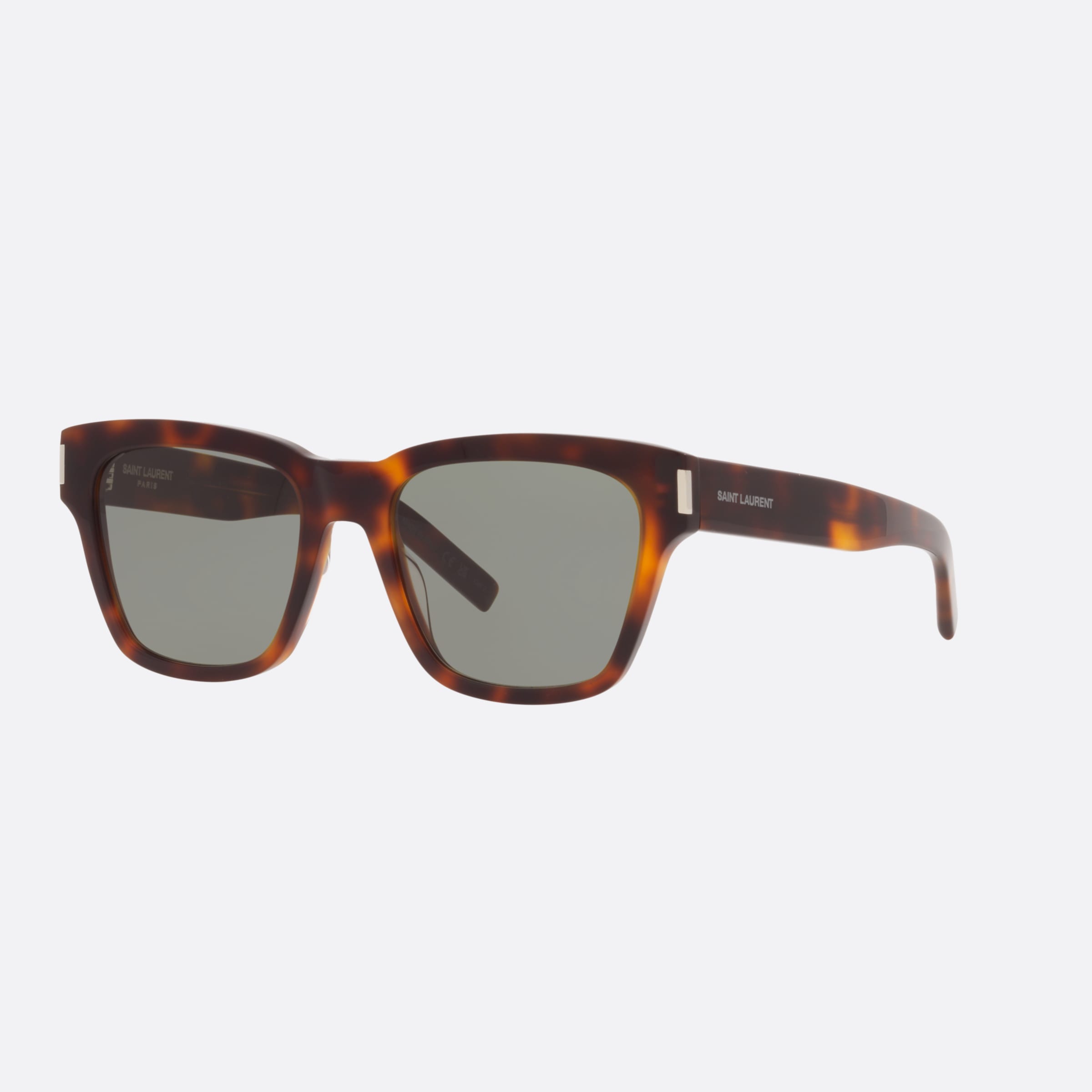 Saint 54mm Laurent Black Rectangular Unisex Sunglasses - Main View