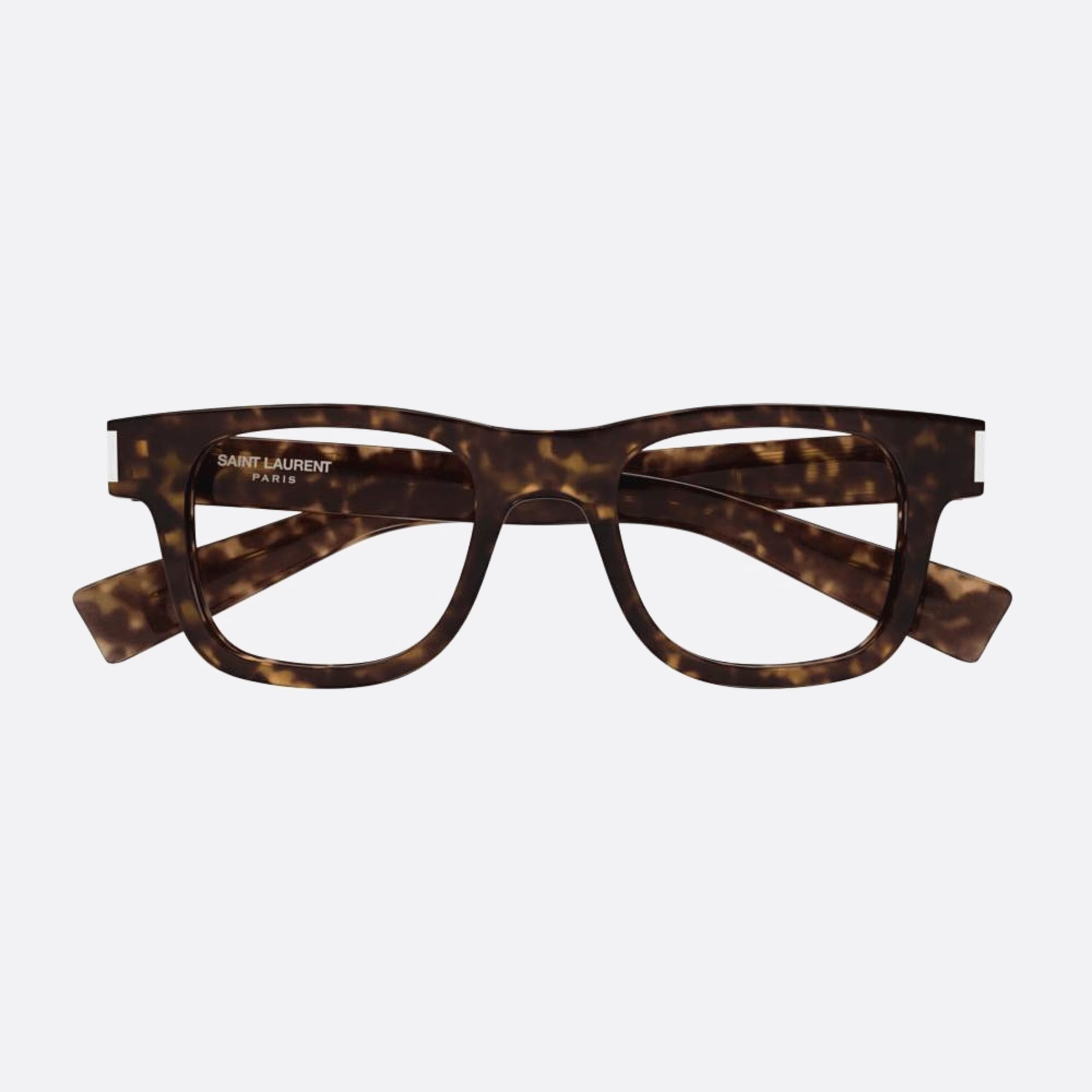 Saint 47mm Laurent Opt Havana Geometric Unisex Eyeglasses - Main View