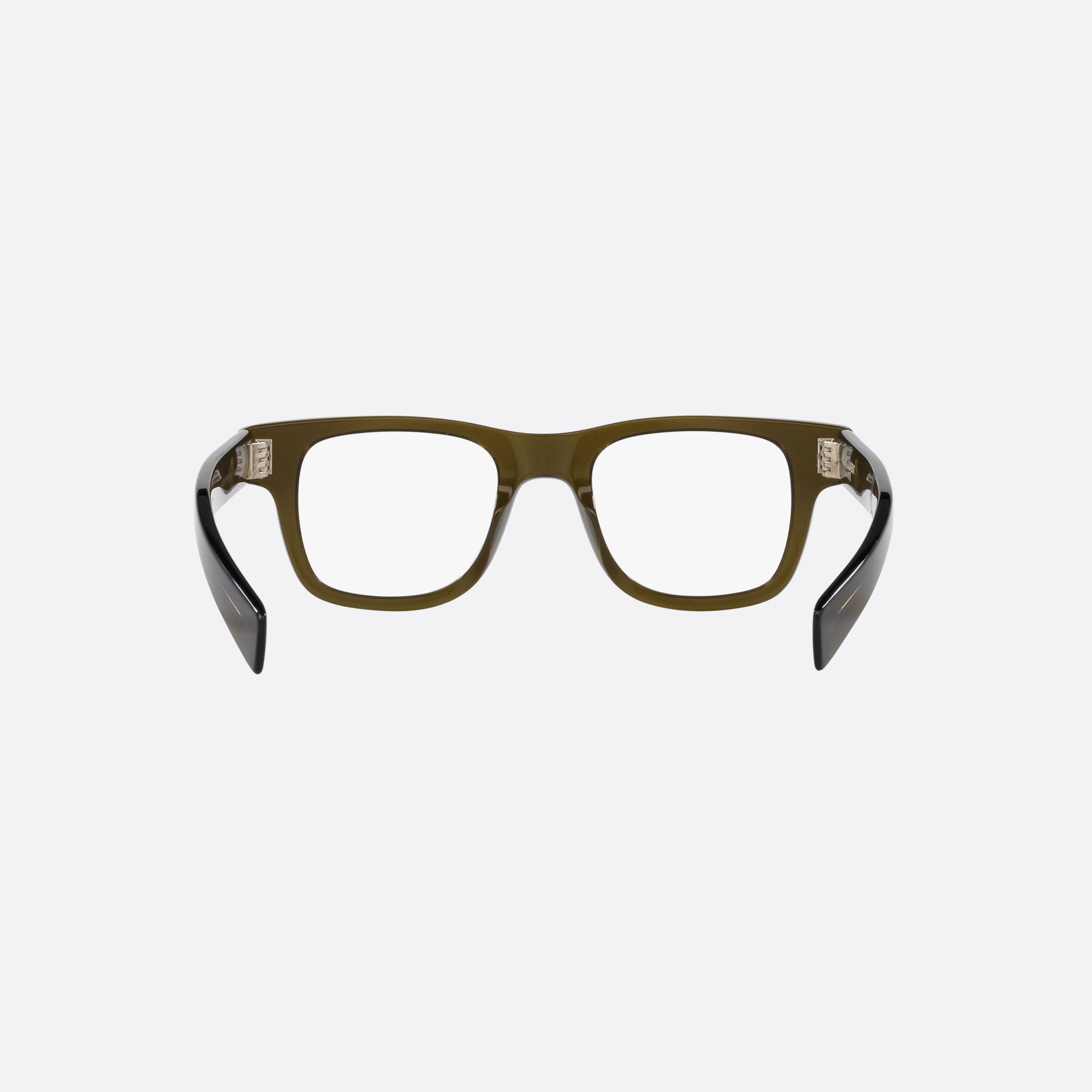 Saint 47mm Laurent Opt Green Rectangular Unisex Eyeglasses - Side View