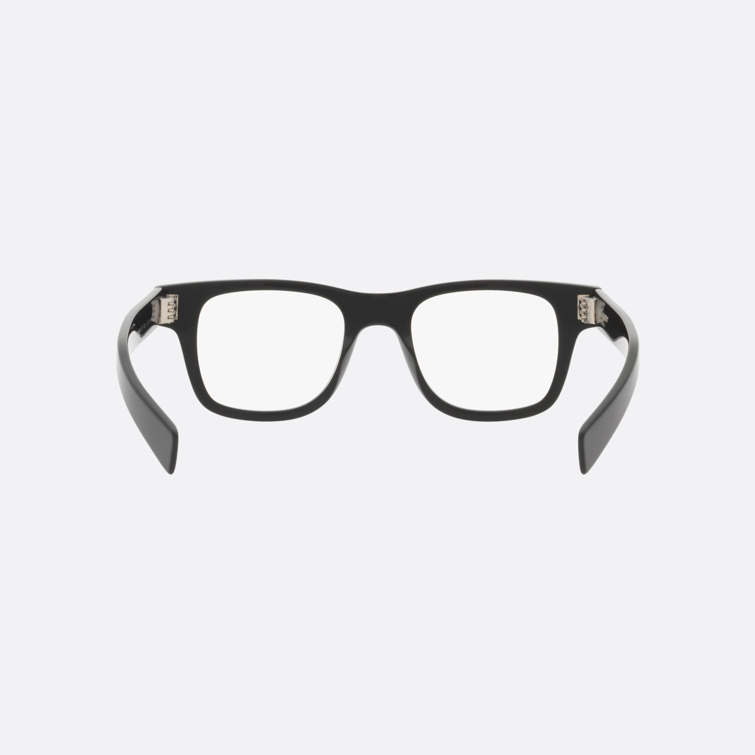 Saint 49mm Laurent Opt Black Rectangular Unisex Eyeglasses - Side View