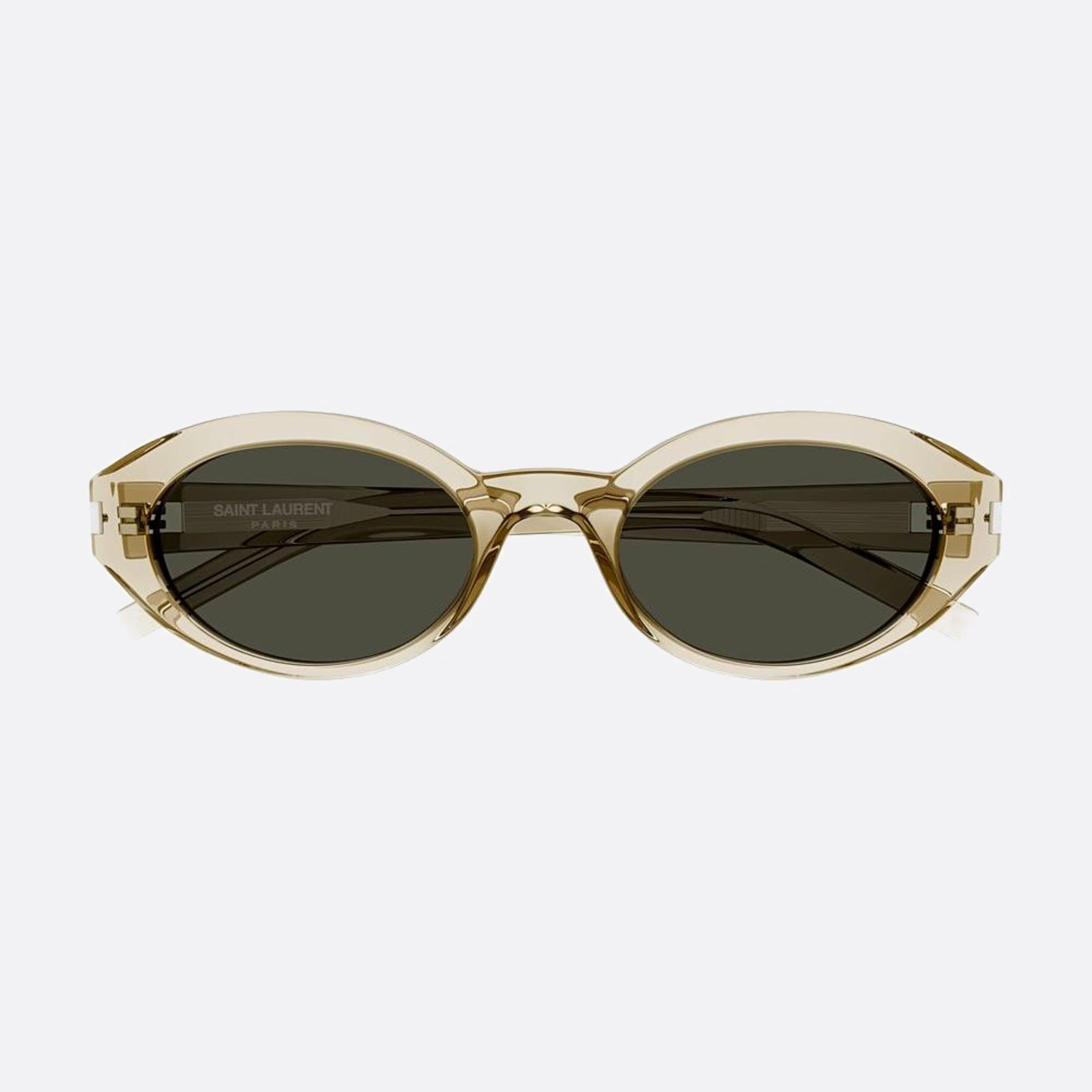 Saint 51mm Laurent Frt Brown Oval Woman Sunglasses - Main View