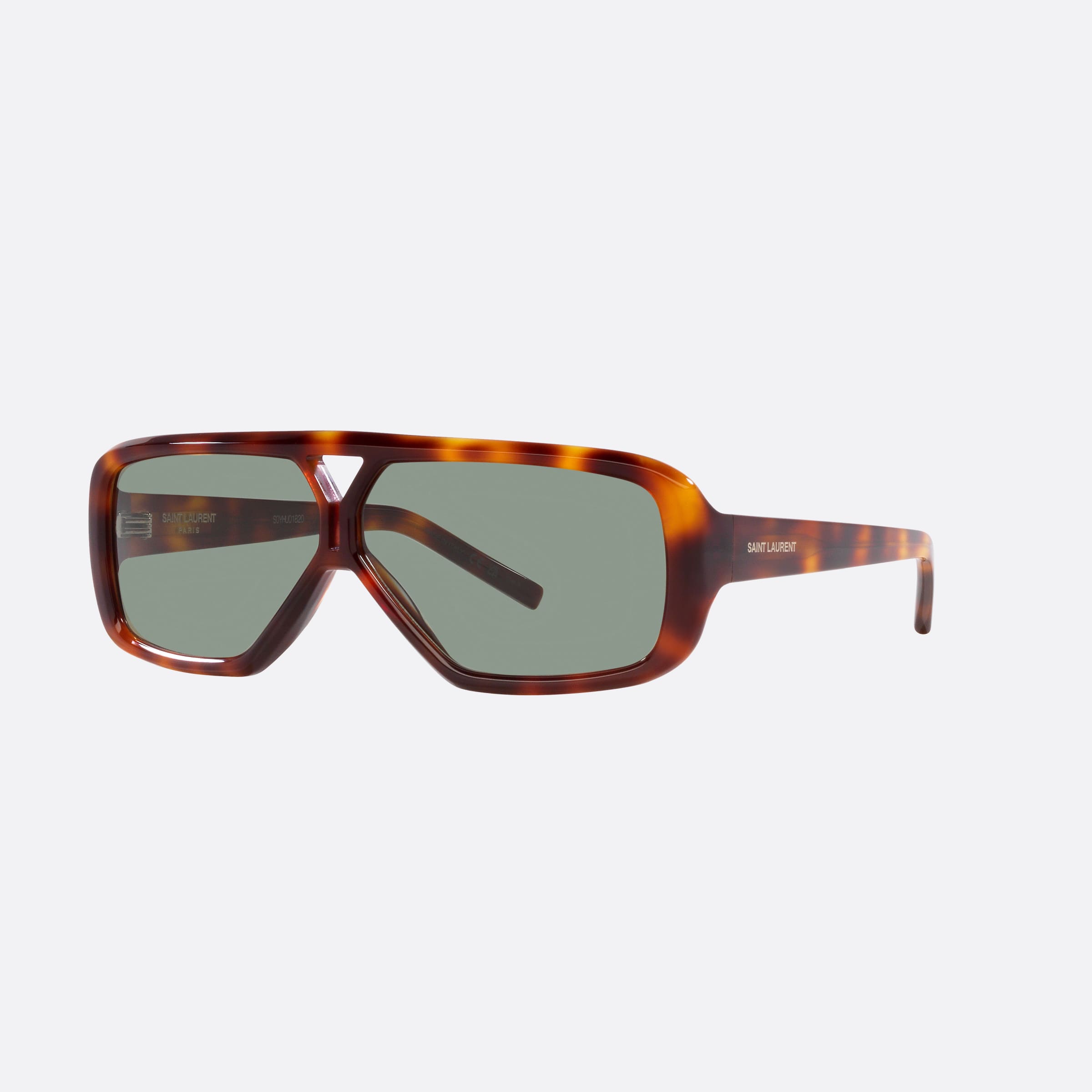 Saint 63mm Laurent Tortoise Pilot Women Sunglasses - Main View
