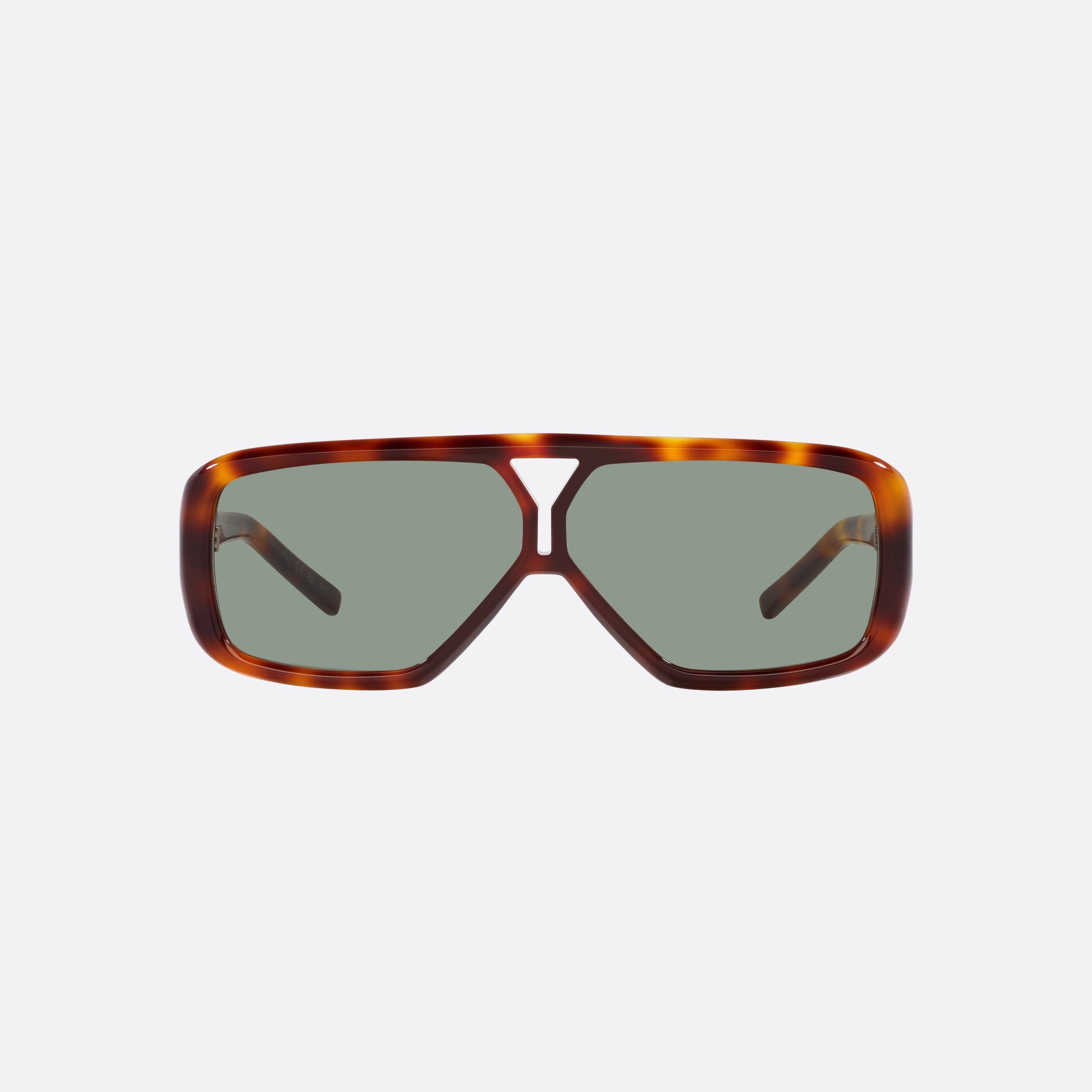 Saint 63mm Laurent Tortoise Pilot Women Sunglasses - Side View