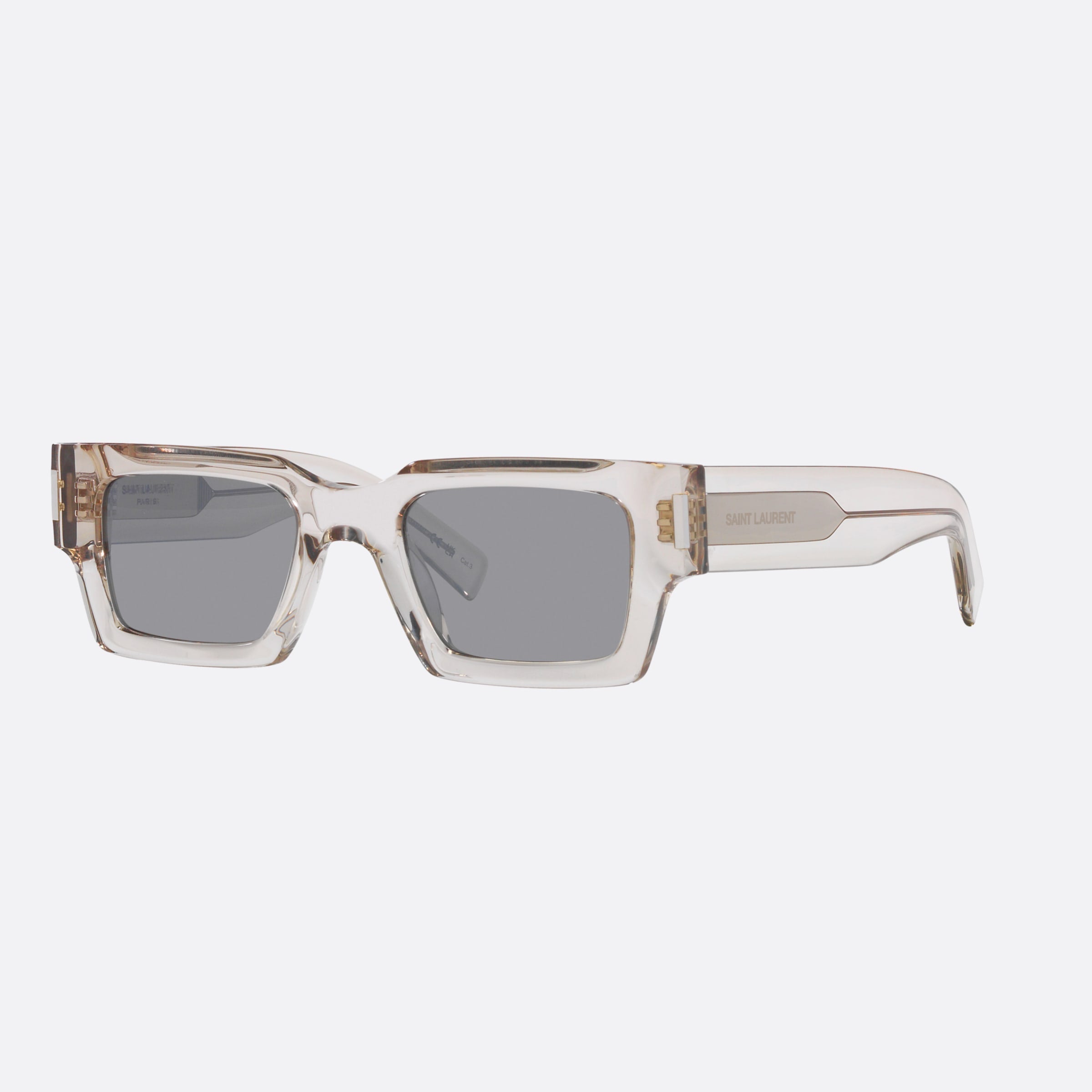 Saint 50mm Laurent Black Rectangular Unisex Sunglasses - Main View