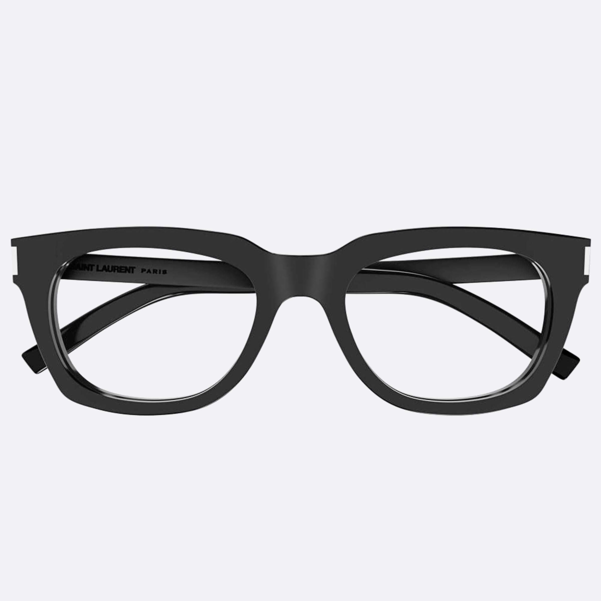Saint 53mm Laurent Black Squared Men Eyeglasses - Main View