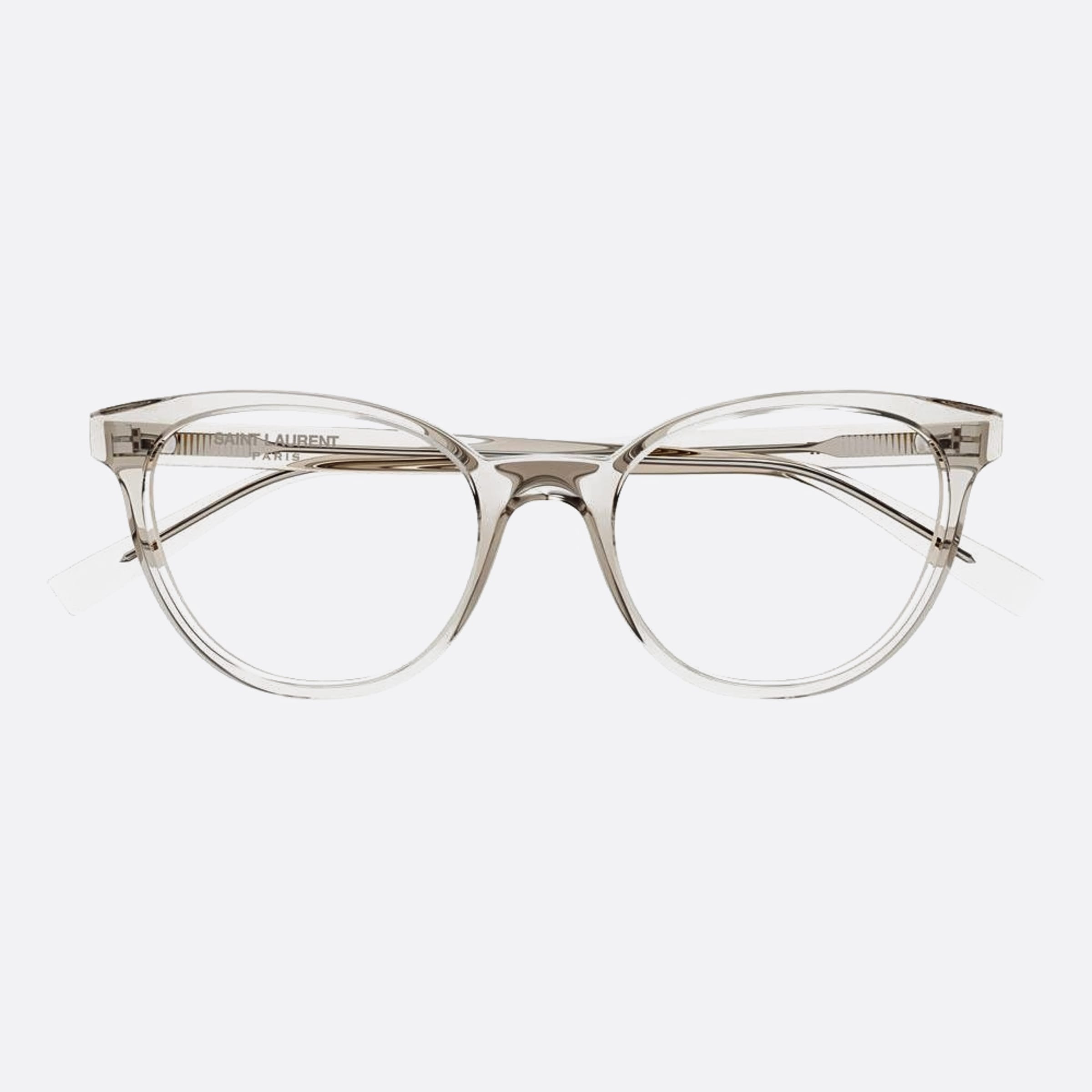 Saint 52mm Laurent Grey Round Woman Eyeglasses - Main View