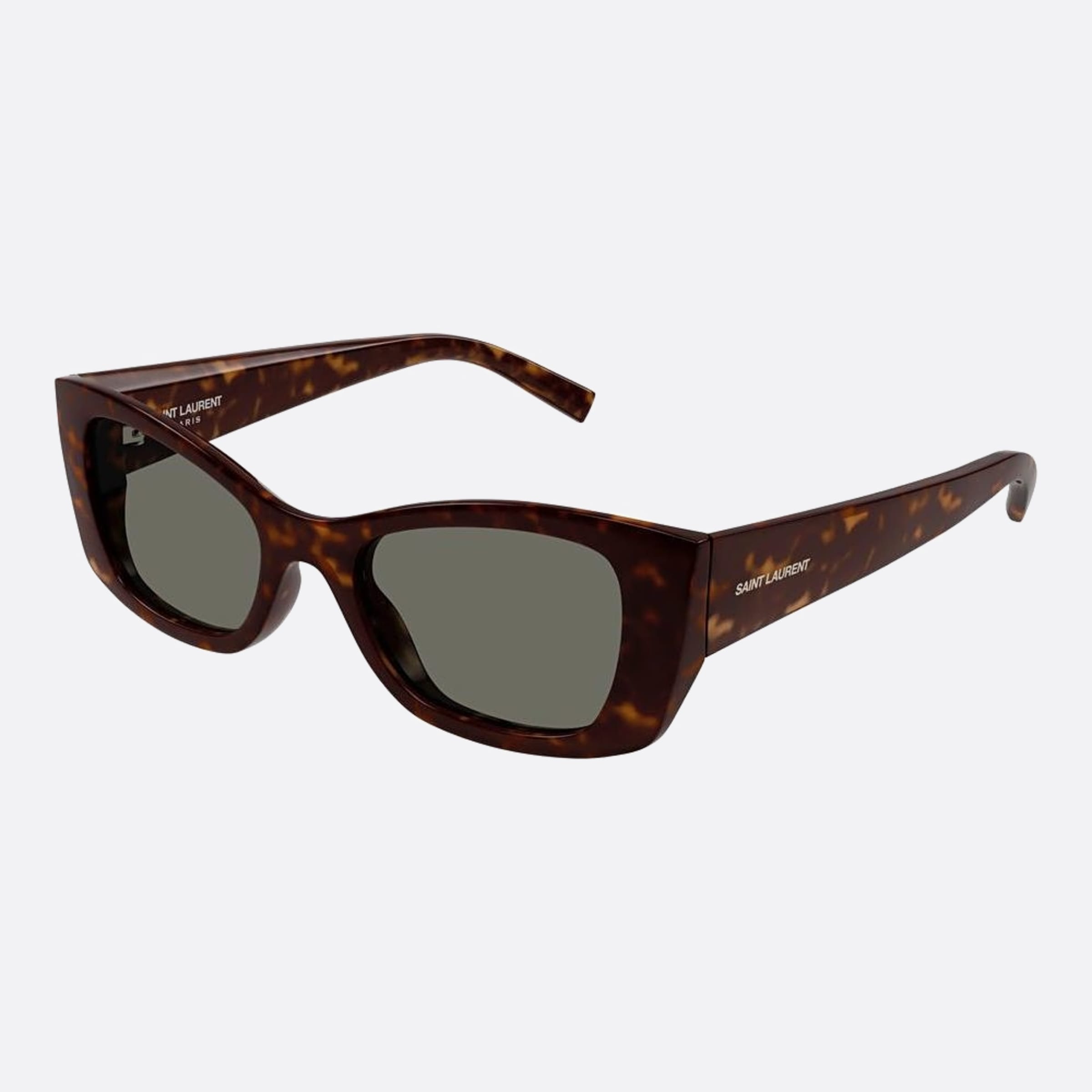 Saint 52mm Laurent Havana Cat Eye Woman Sunglasses - Side View