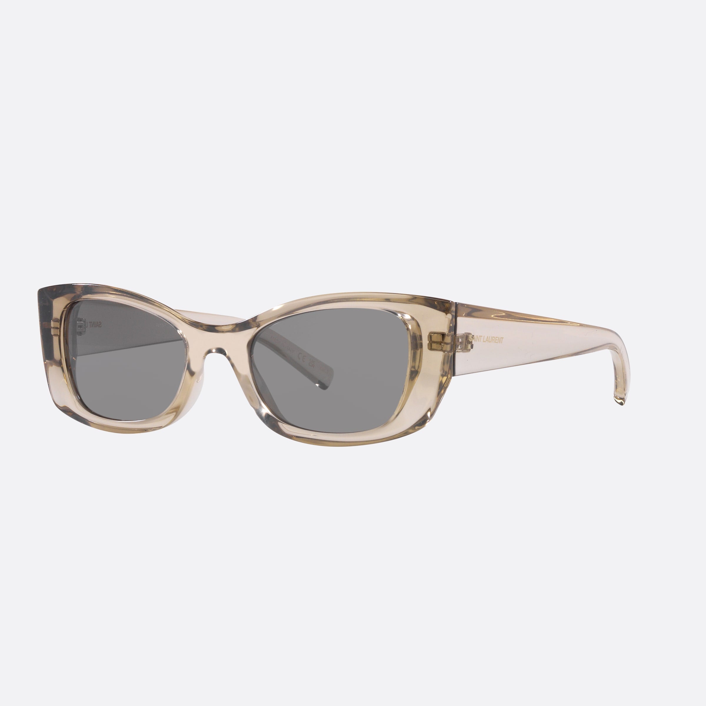 Saint 52mm Laurent Frt Brown Rectangle Woman Sunglasses - Main View