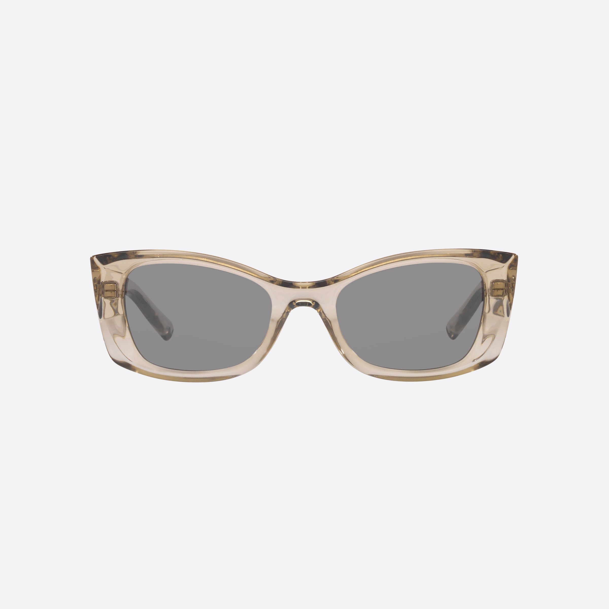 Saint 52mm Laurent Frt Brown Rectangle Woman Sunglasses - Side View