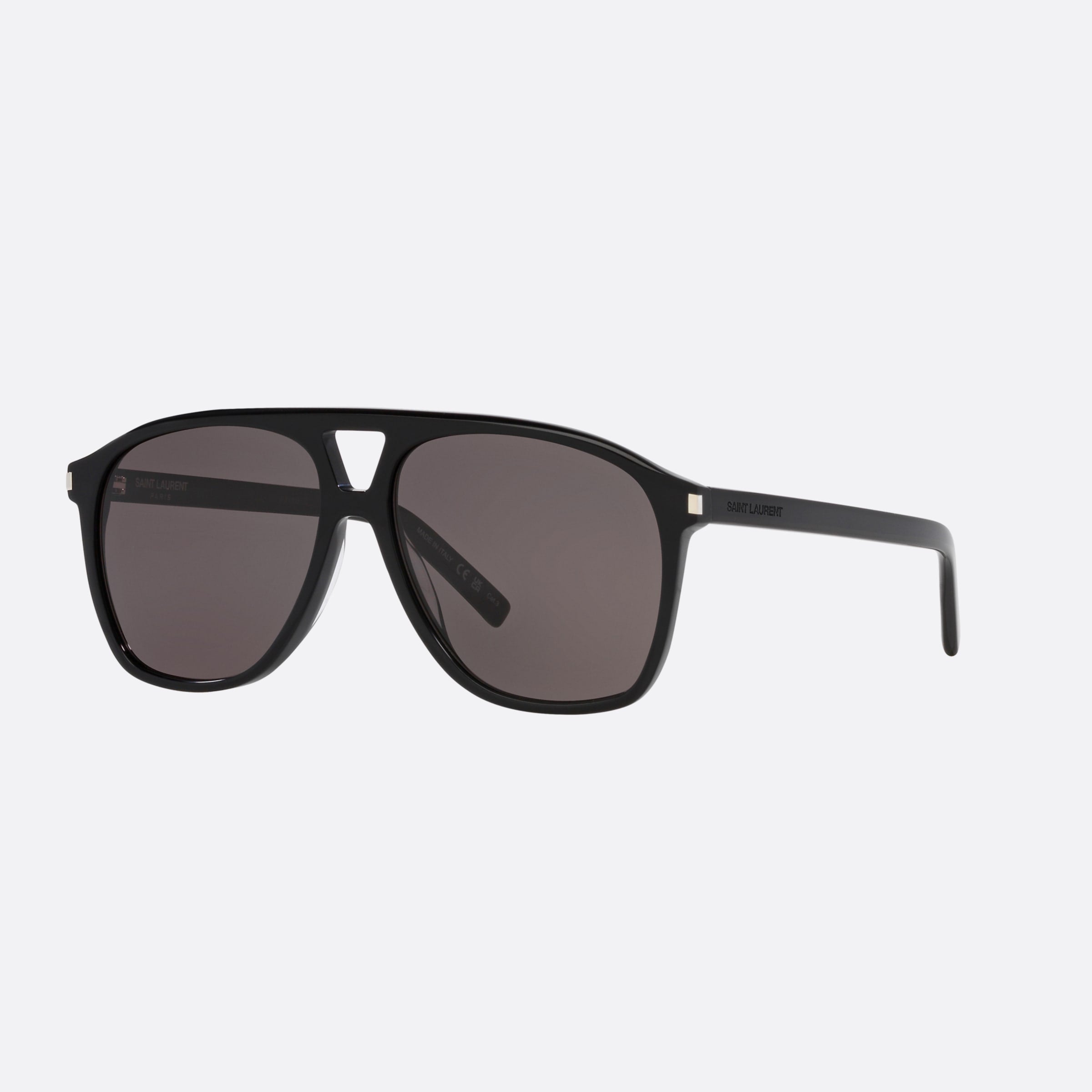 Saint 58mm Laurent Dune Black Rectangular Woman Sunglasses - Main View