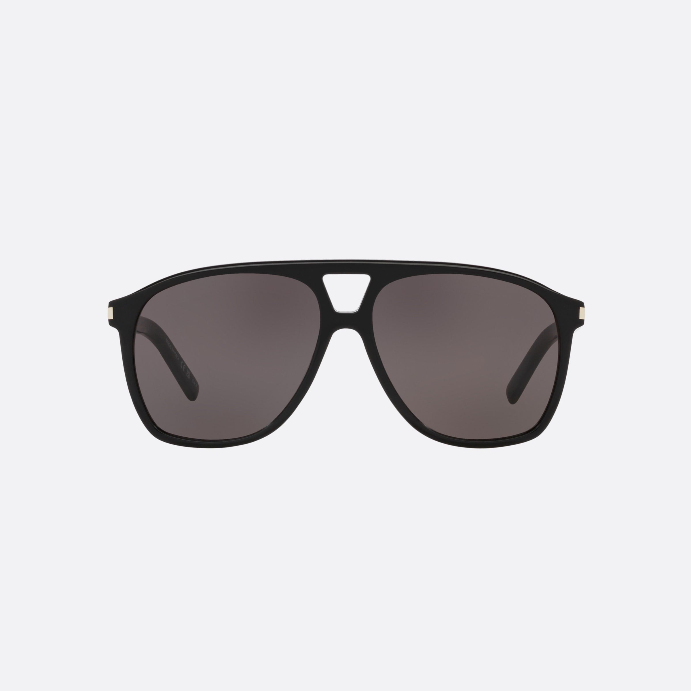 Saint 58mm Laurent Dune Black Rectangular Woman Sunglasses - Lifestyle Shot