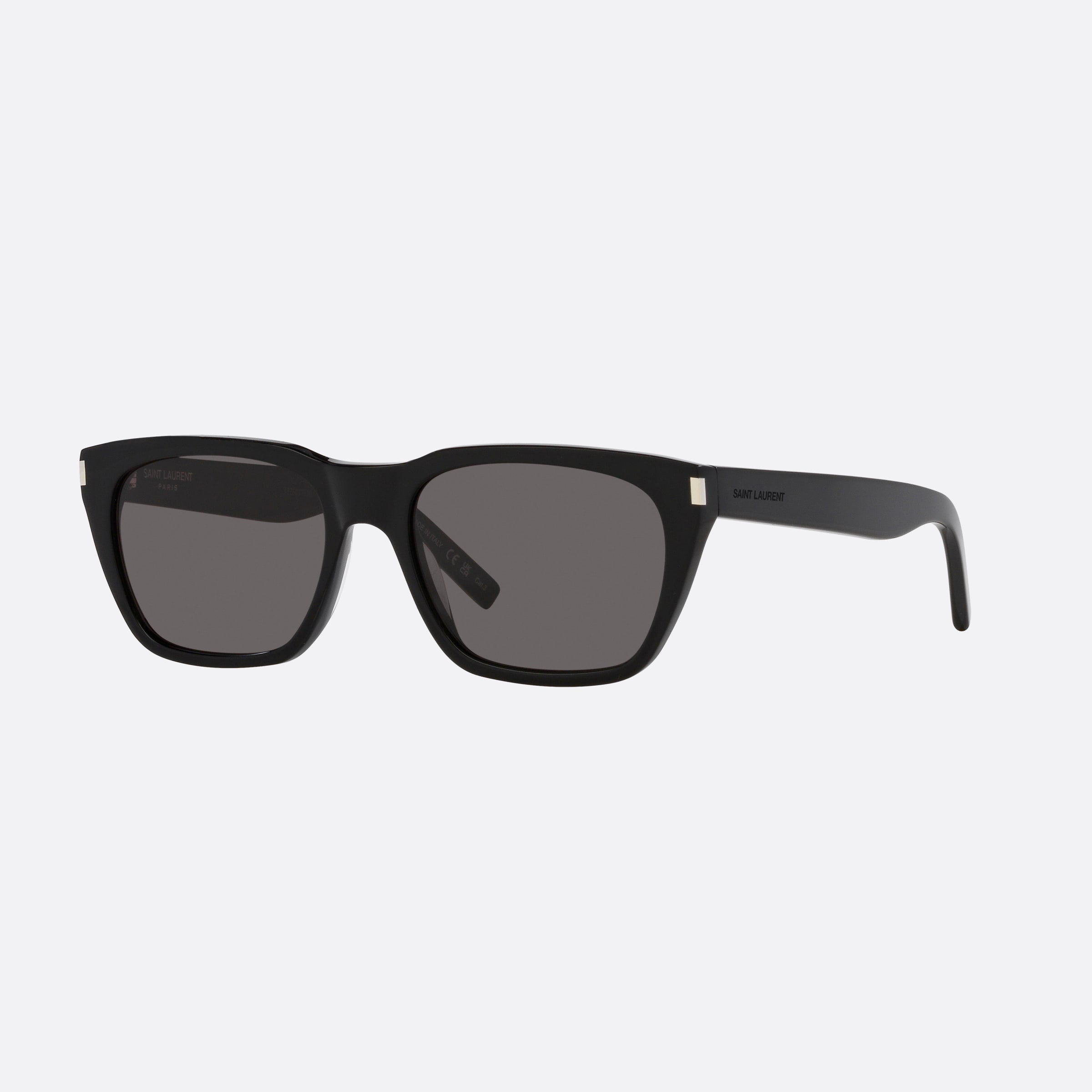 Saint 56mm Laurent Black Rectangle Men Sunglasses - Main View