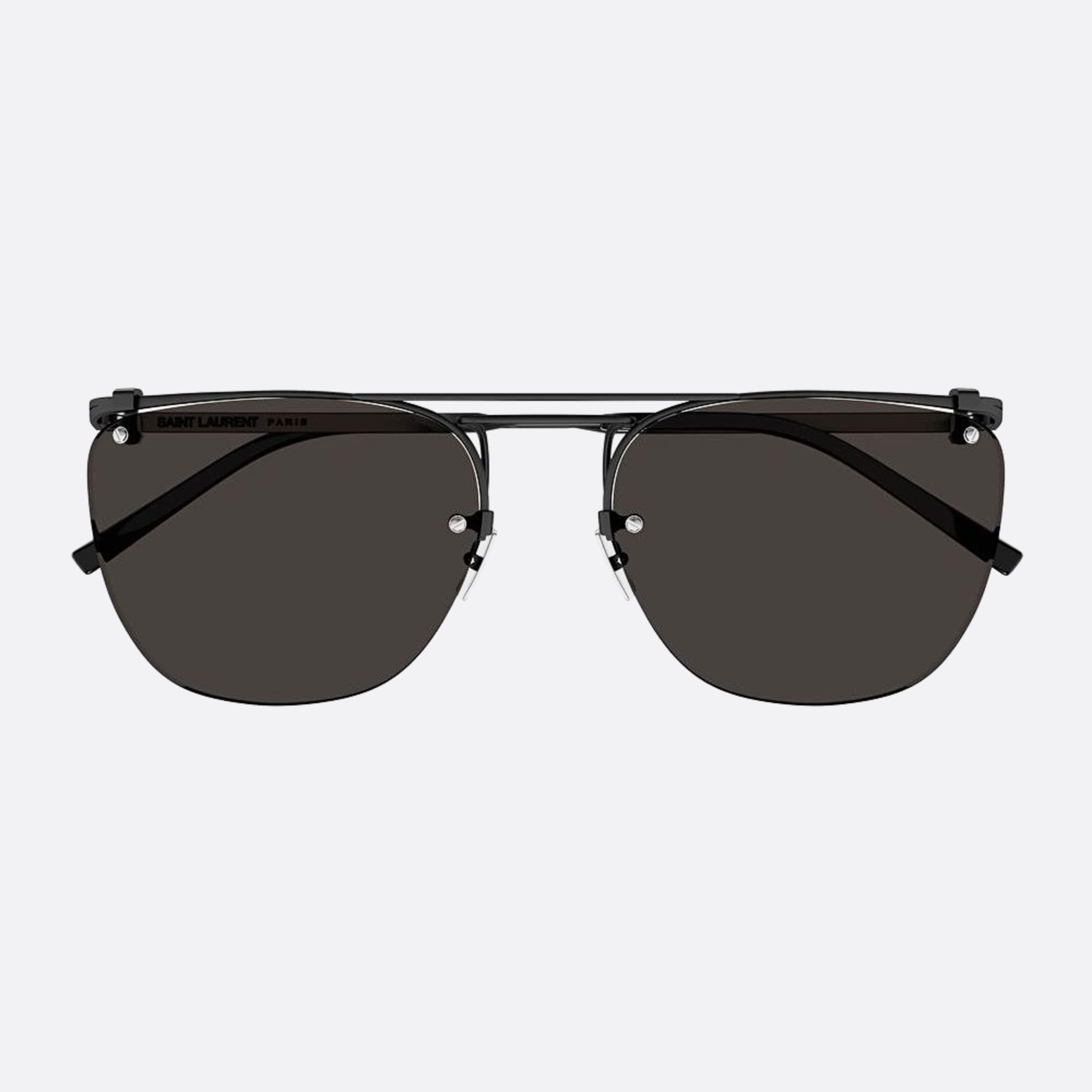 Saint 58mm Laurent Black Pilot Men Sunglasses - Main View