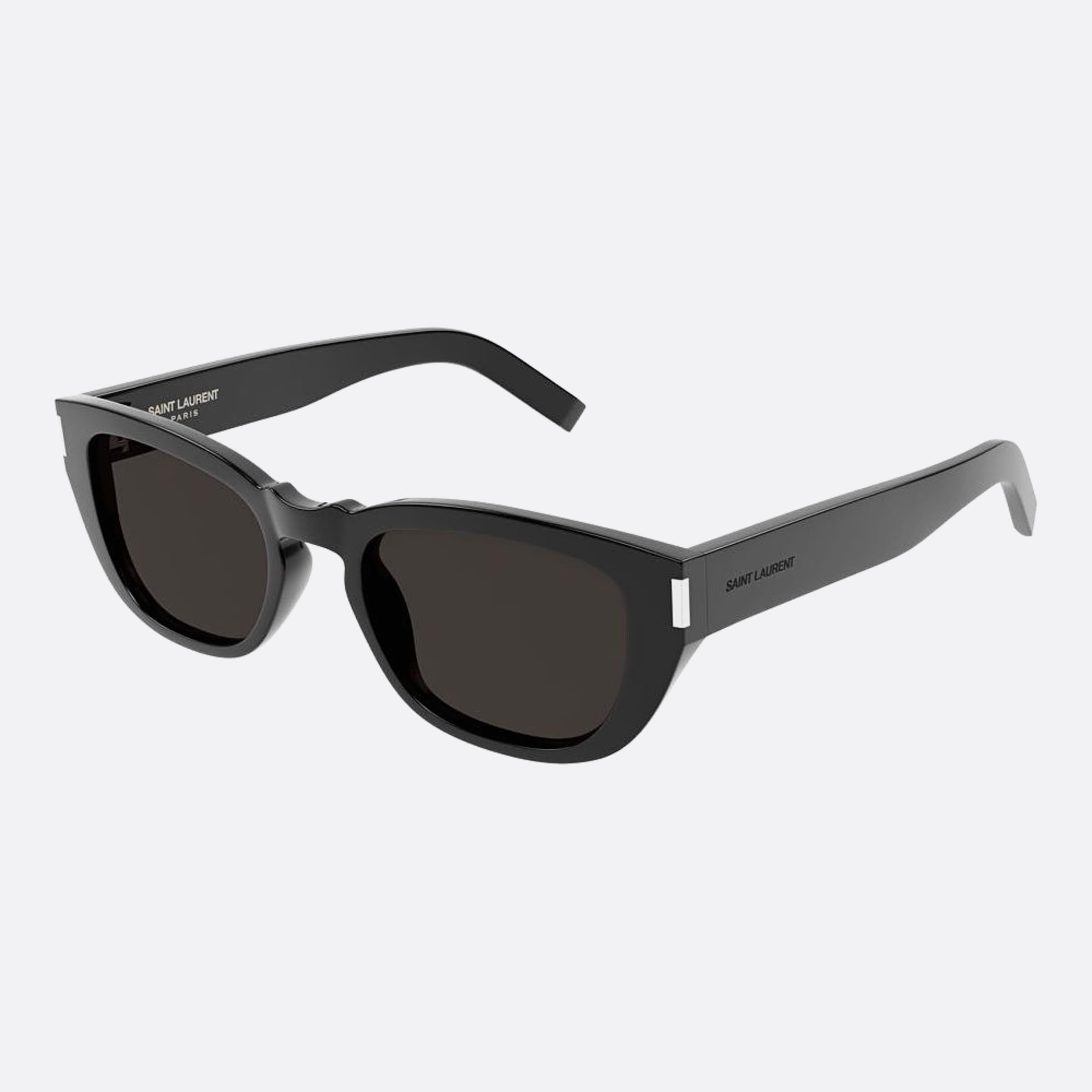 Saint 51mm Laurent Black Geometric Men Sunglasses - Side View