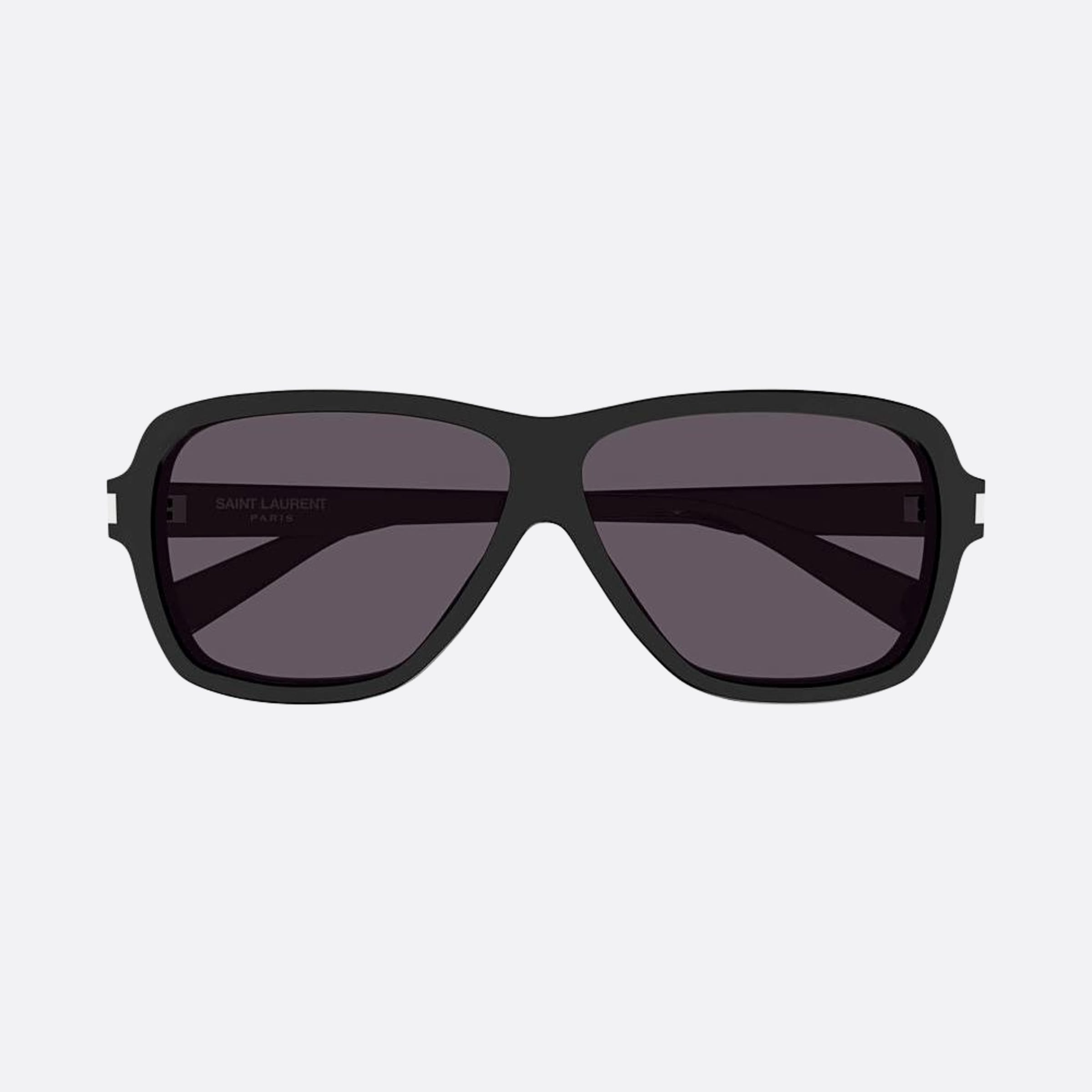 Saint 62mm Laurent Carolyn Black Pilot Man Sunglasses - Main View