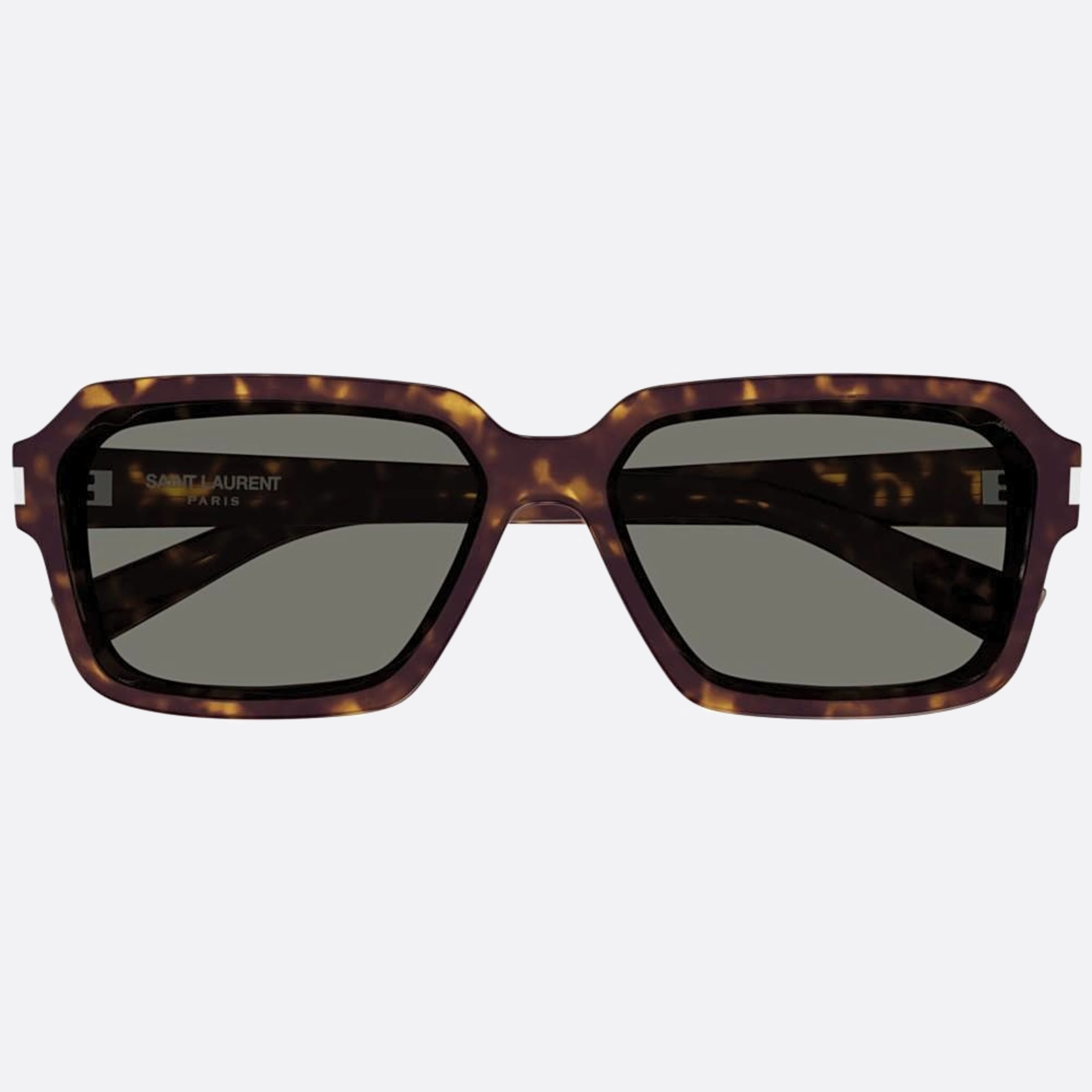Saint 59mm Laurent Havana Squared Men Sunglasses - Main View