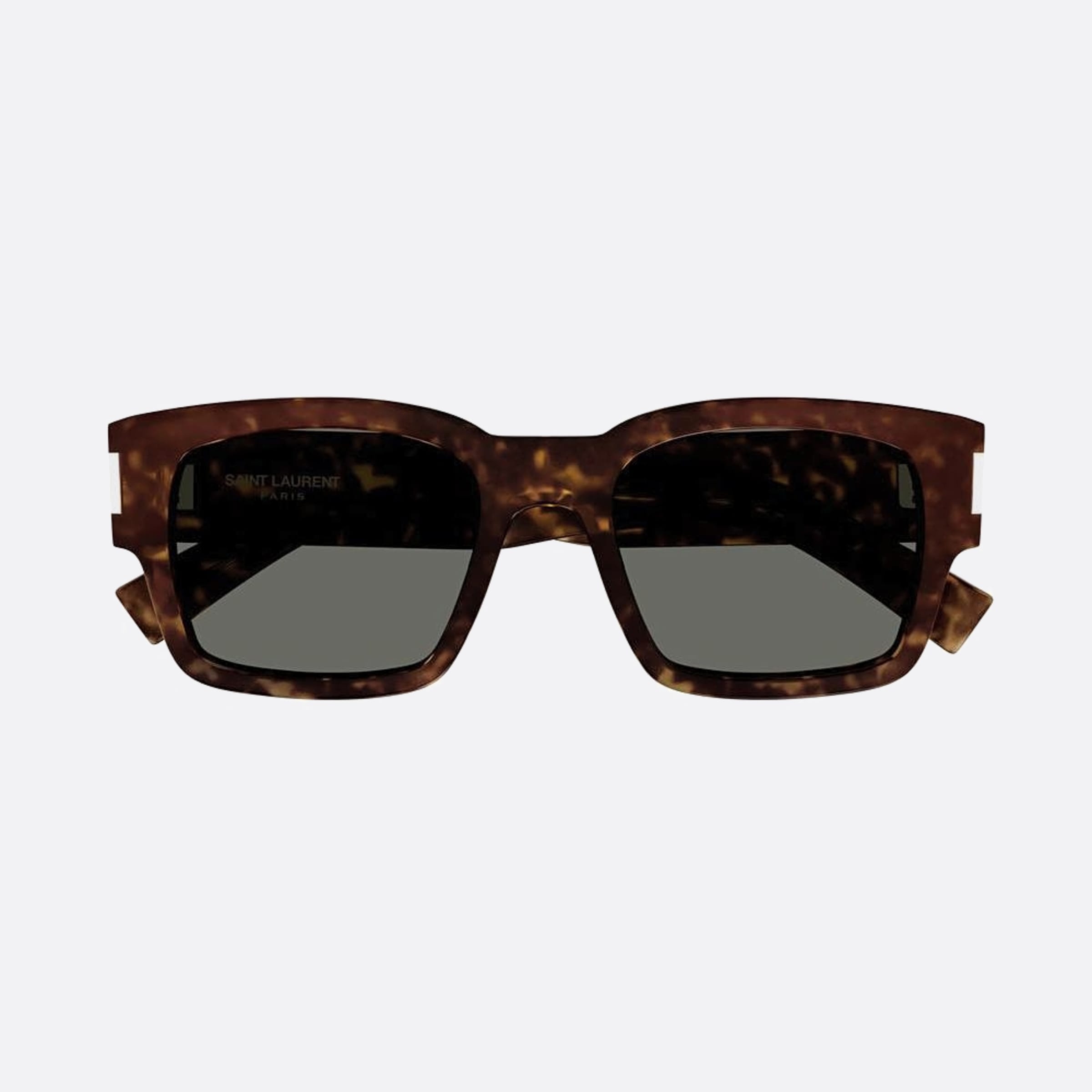 Saint 53mm Laurent Havana Squared Man Sunglasses - Main View